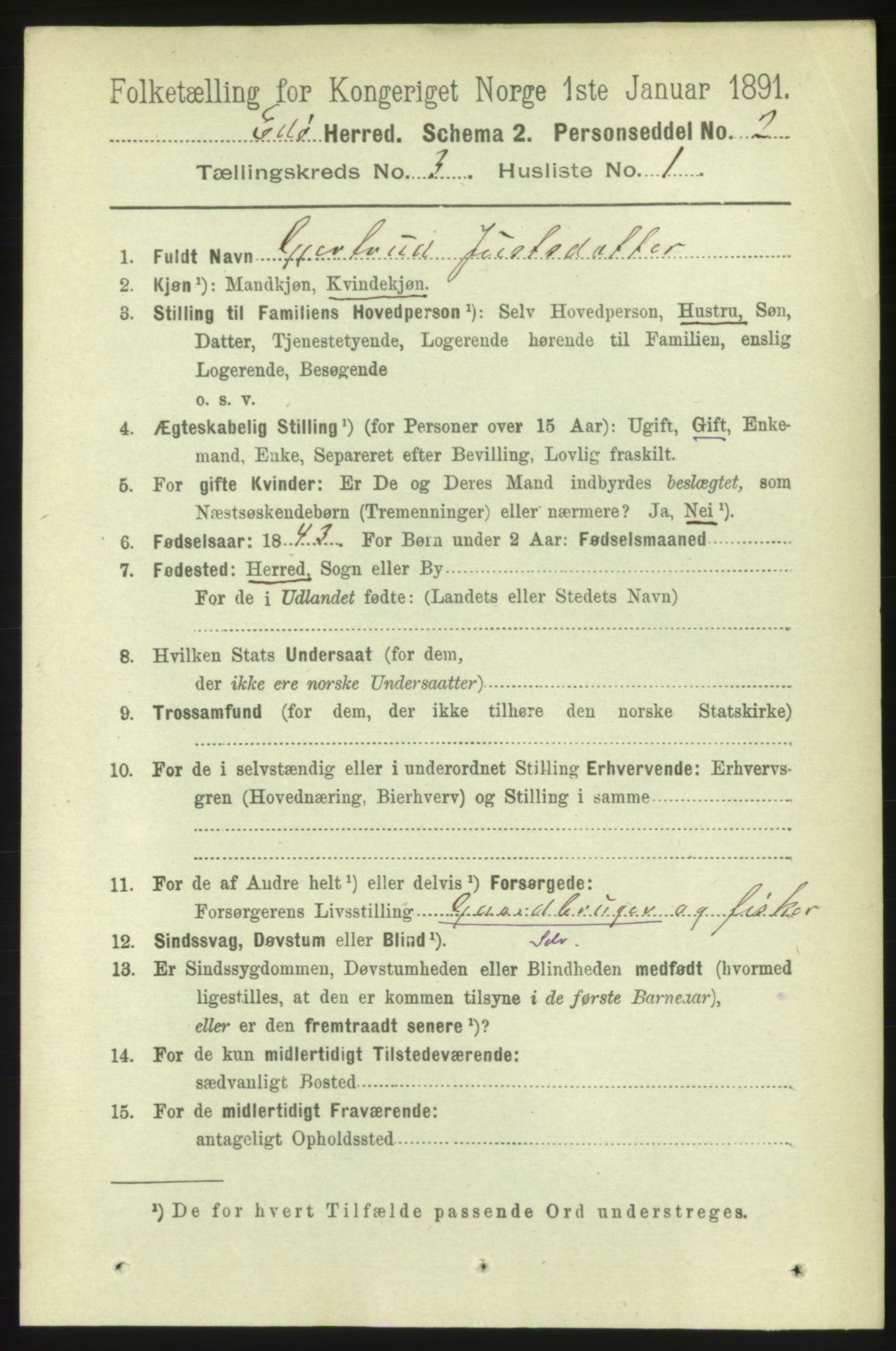 RA, 1891 census for 1573 Edøy, 1891, p. 662