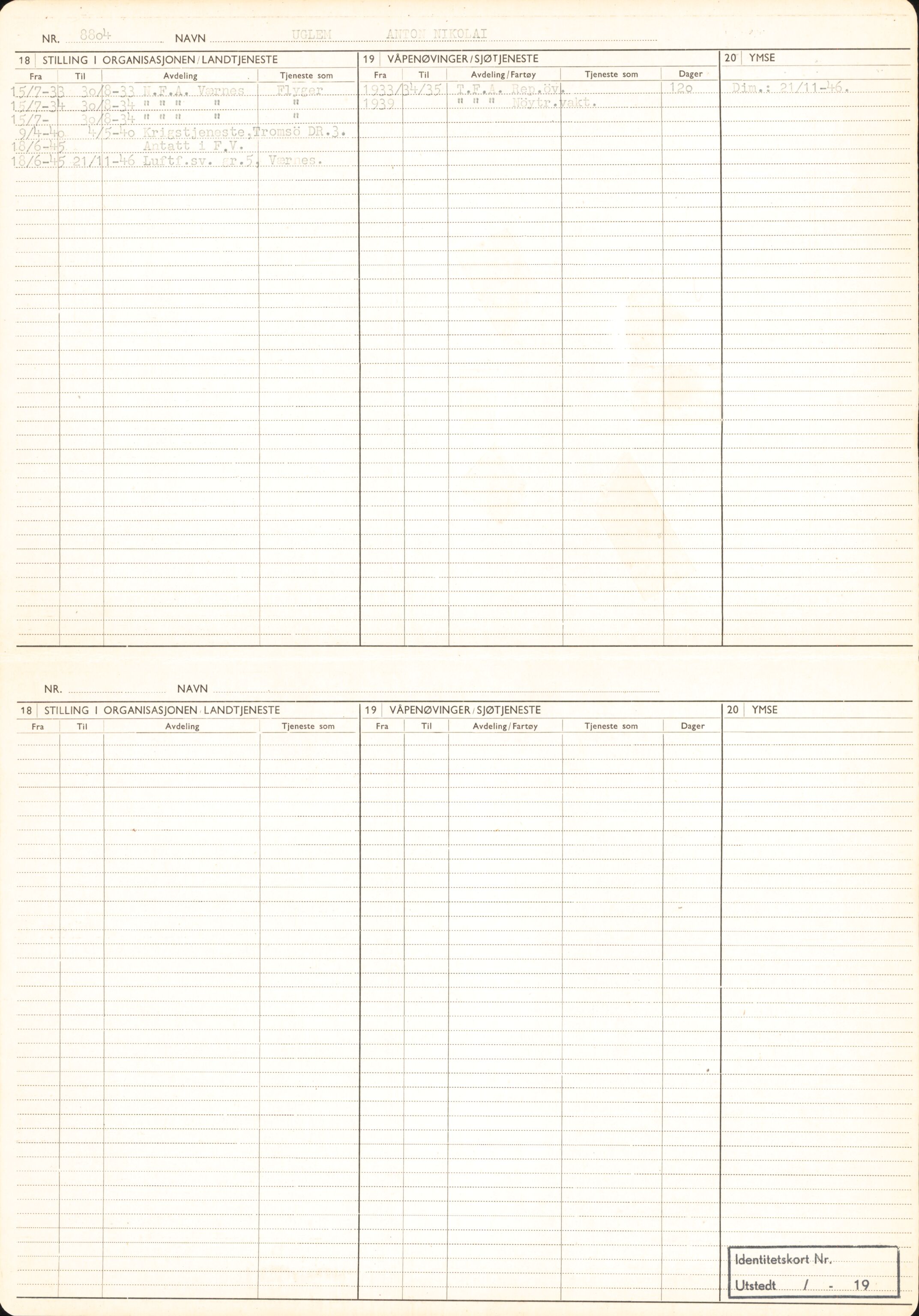 Forsvaret, Forsvarets overkommando/Luftforsvarsstaben, AV/RA-RAFA-4079/P/Pa/L0028: Personellpapirer, 1911, p. 270