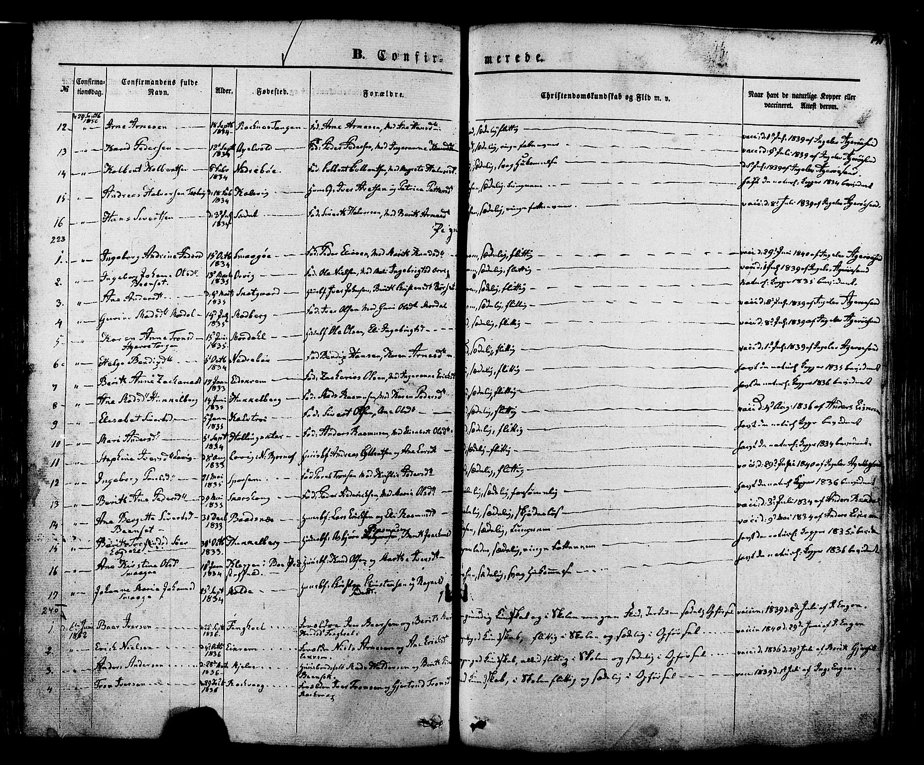 Ministerialprotokoller, klokkerbøker og fødselsregistre - Møre og Romsdal, SAT/A-1454/560/L0719: Parish register (official) no. 560A03, 1845-1872, p. 141