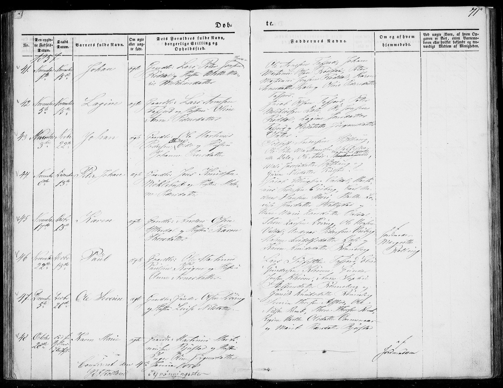 Ministerialprotokoller, klokkerbøker og fødselsregistre - Møre og Romsdal, SAT/A-1454/519/L0249: Parish register (official) no. 519A08, 1846-1868, p. 71