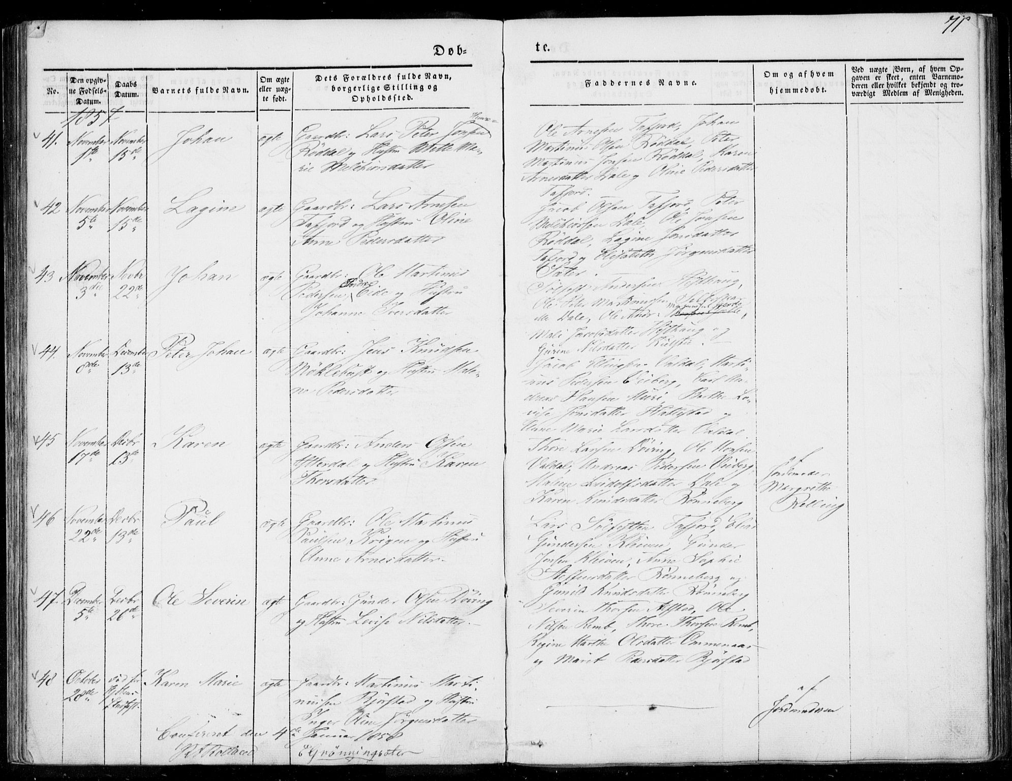 Ministerialprotokoller, klokkerbøker og fødselsregistre - Møre og Romsdal, AV/SAT-A-1454/519/L0249: Parish register (official) no. 519A08, 1846-1868, p. 71