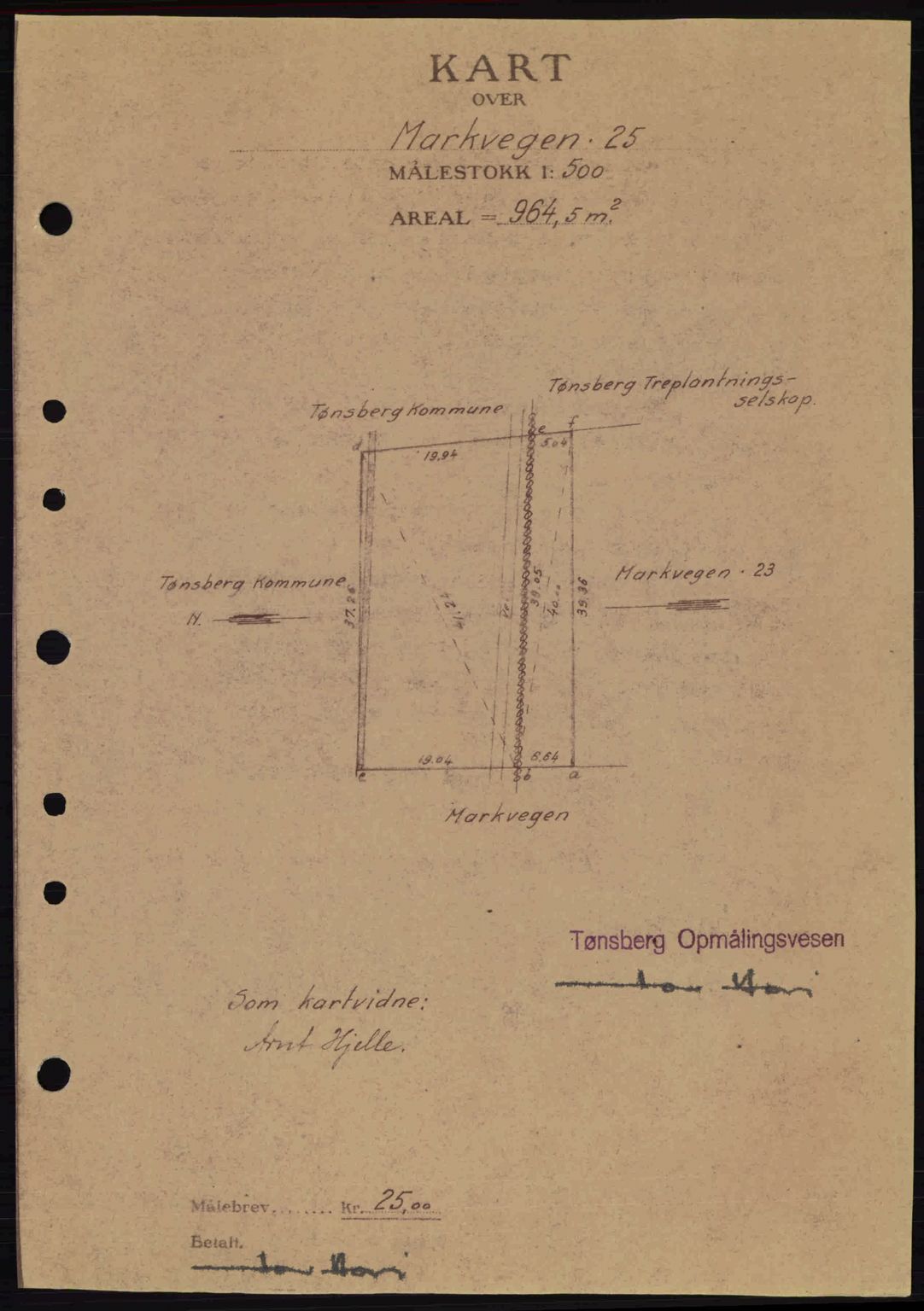 Tønsberg sorenskriveri, AV/SAKO-A-130/G/Ga/Gaa/L0014: Mortgage book no. A14, 1943-1944, Diary no: : 2708/1943