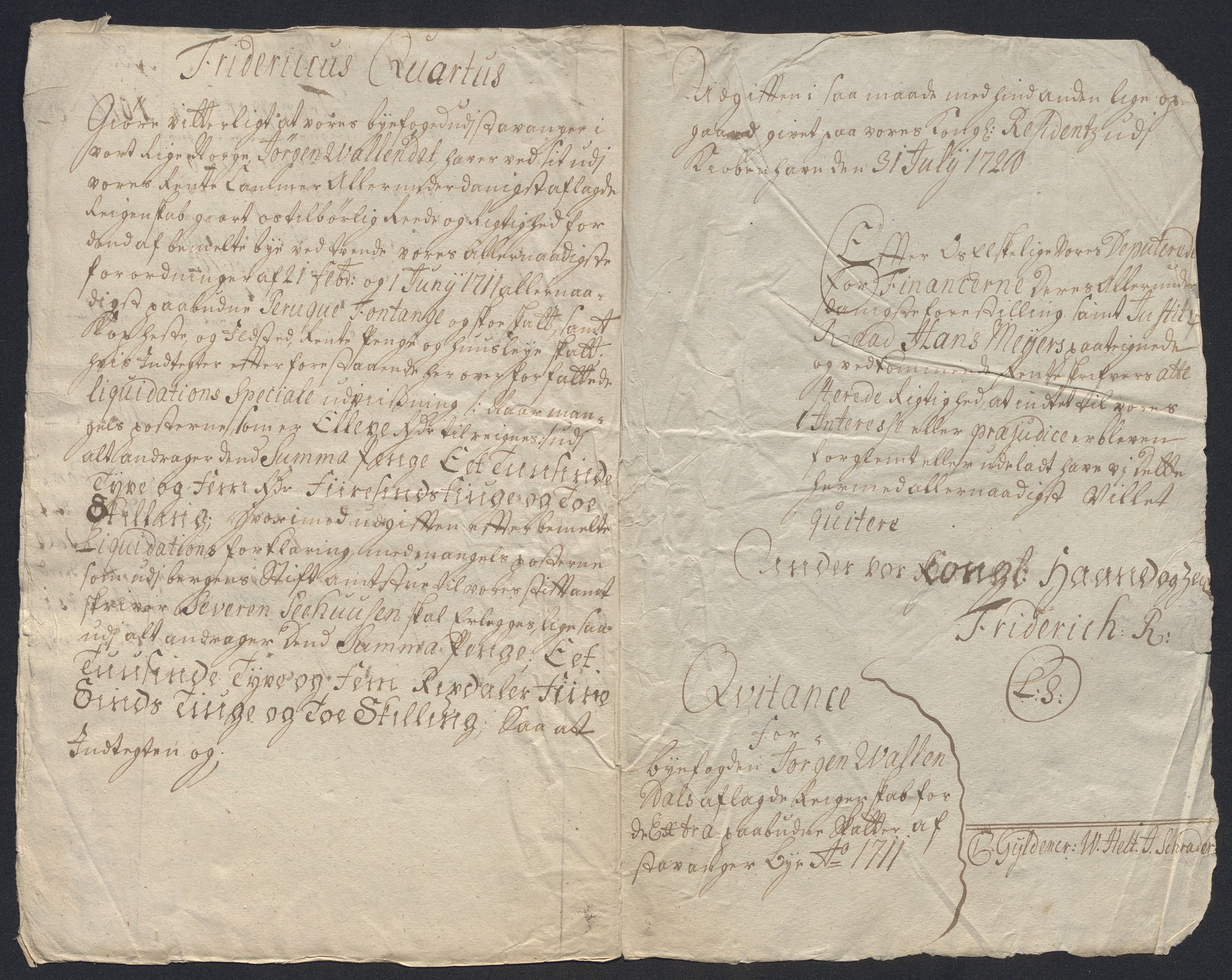 Rentekammeret inntil 1814, Reviderte regnskaper, Byregnskaper, AV/RA-EA-4066/R/Ro/L0302: [O4] Kontribusjonsregnskap, 1687-1711, p. 322