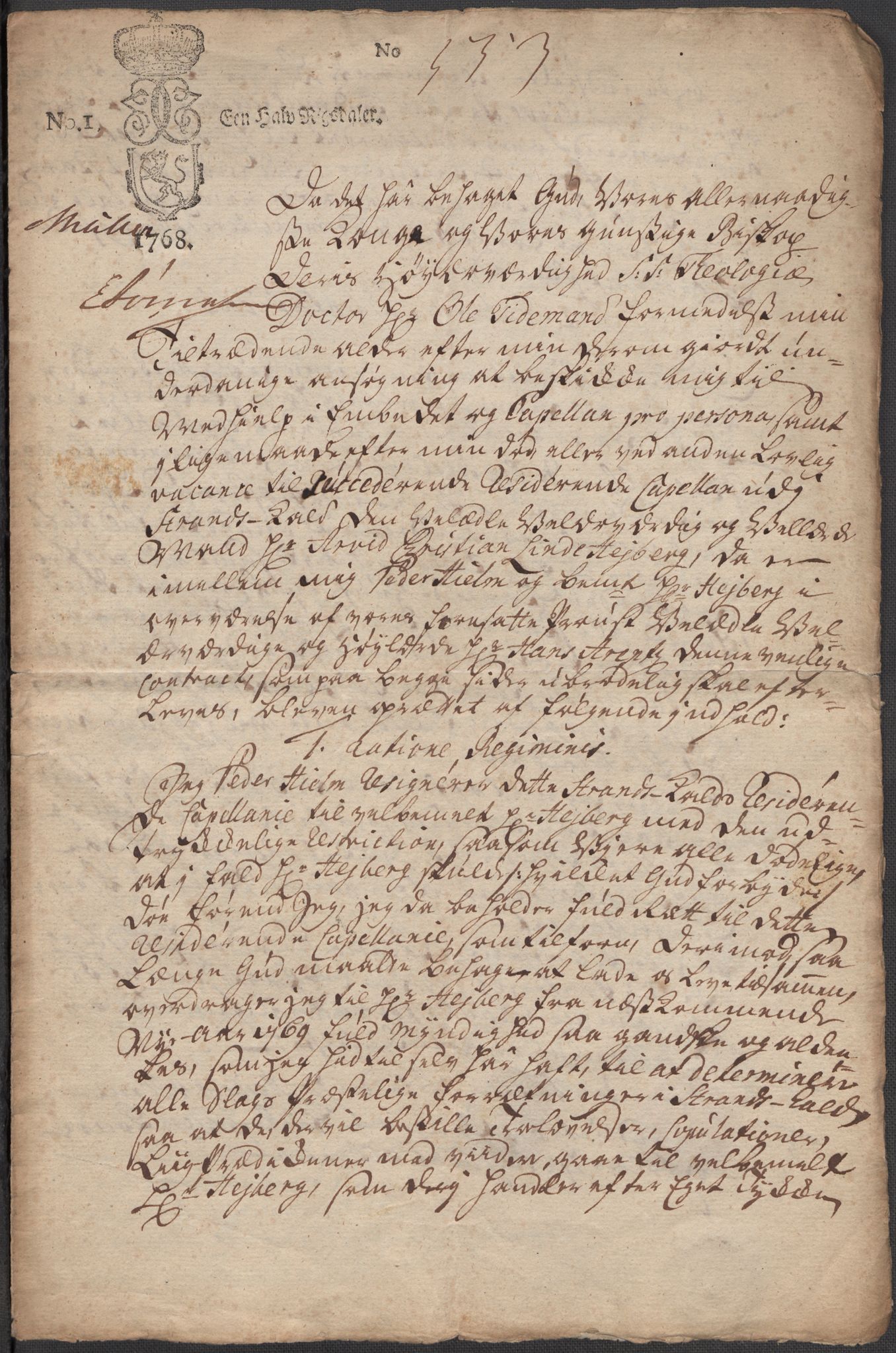 Riksarkivets diplomsamling, AV/RA-EA-5965/F15/L0031: Prestearkiv - Aust-Agder, Vest-Agder og Rogaland, 1575-1768, p. 179