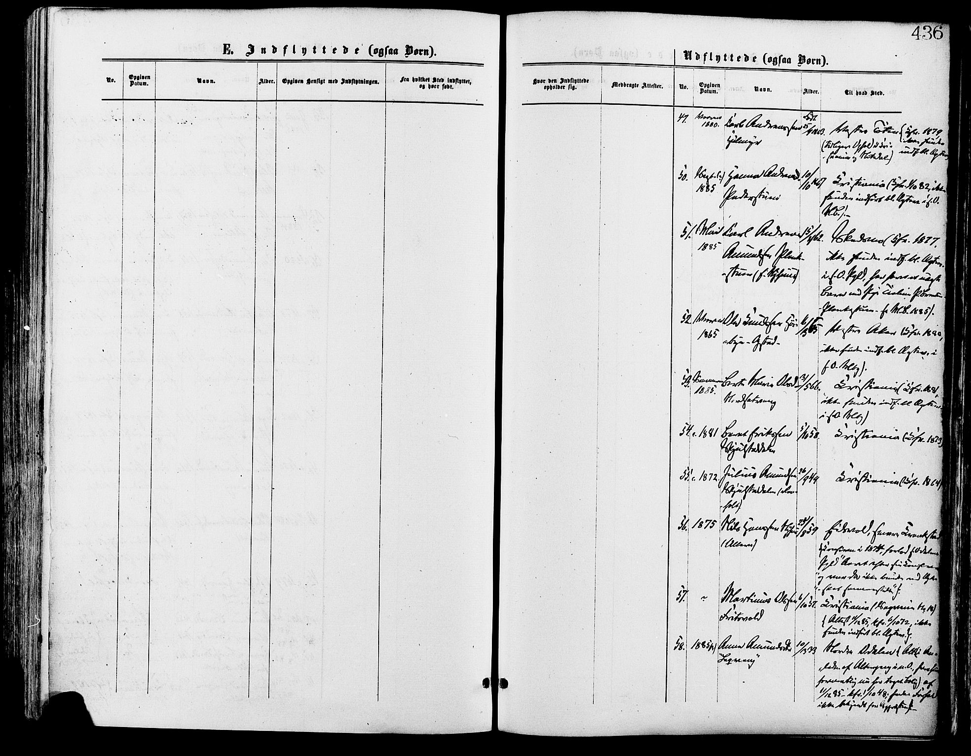 Sør-Odal prestekontor, SAH/PREST-030/H/Ha/Haa/L0005: Parish register (official) no. 5, 1876-1885, p. 436