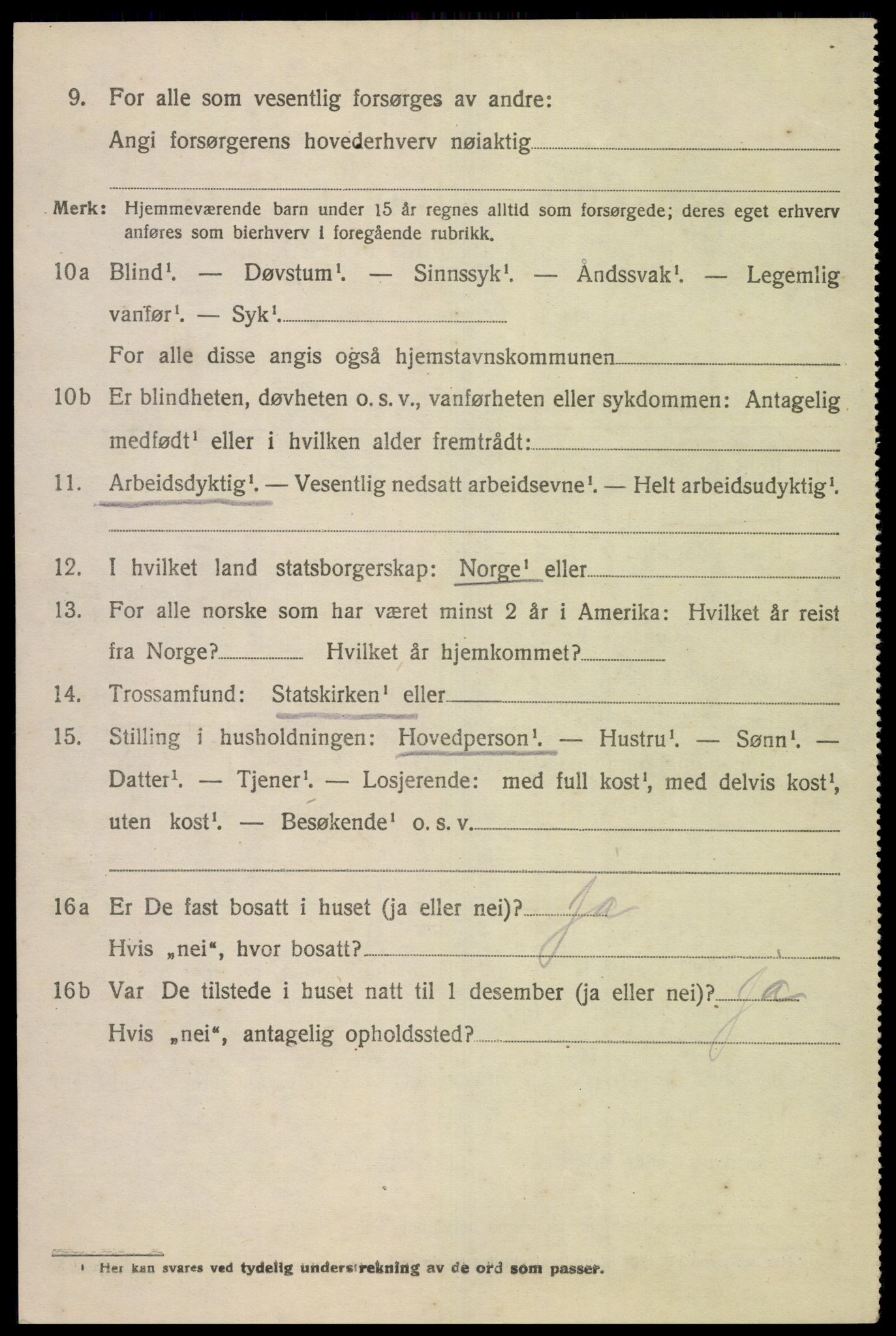 SAK, 1920 census for Nes (V-A), 1920, p. 5731