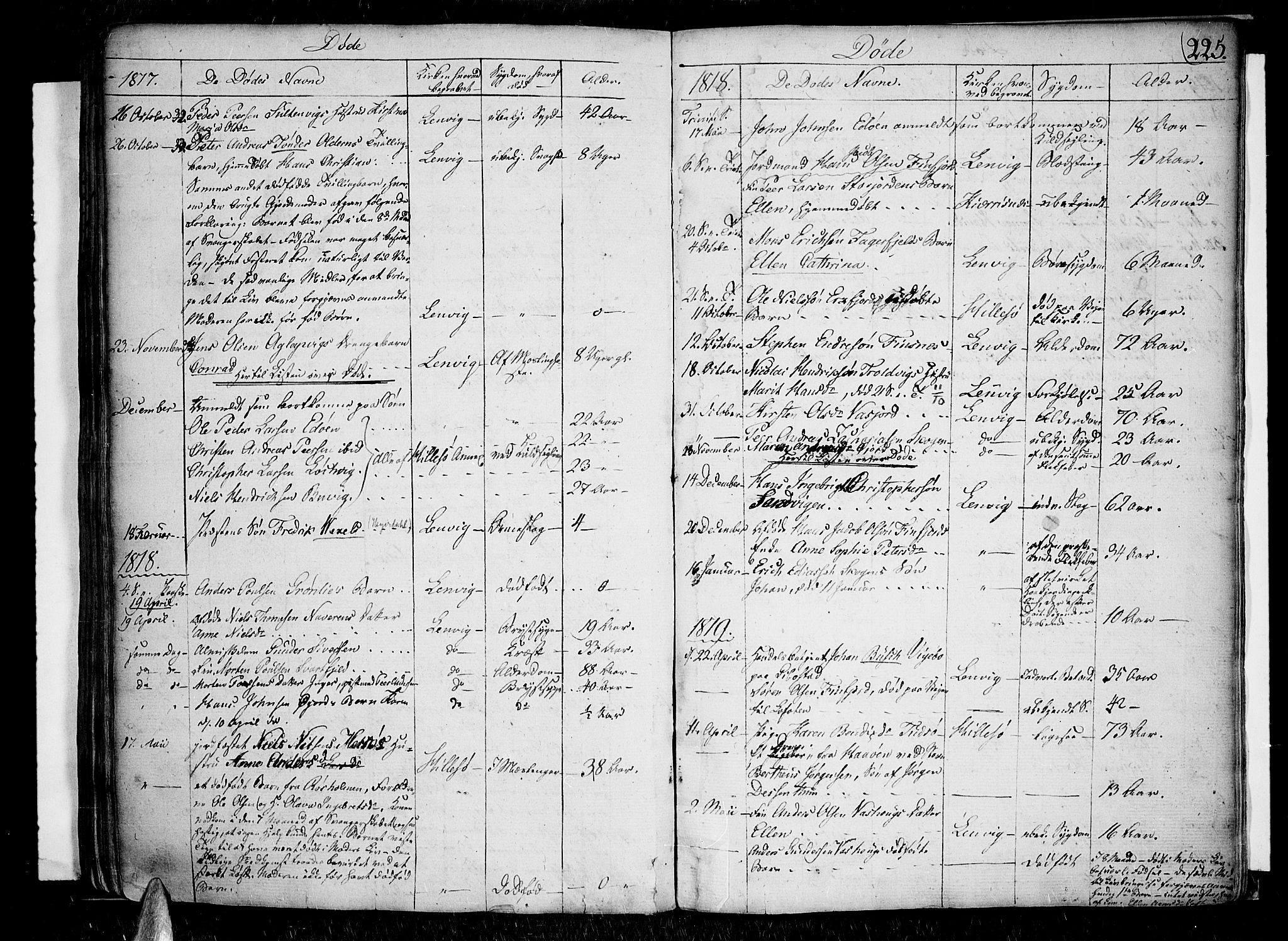 Lenvik sokneprestembete, AV/SATØ-S-1310/H/Ha/Haa/L0002kirke: Parish register (official) no. 2, 1784-1820, p. 225