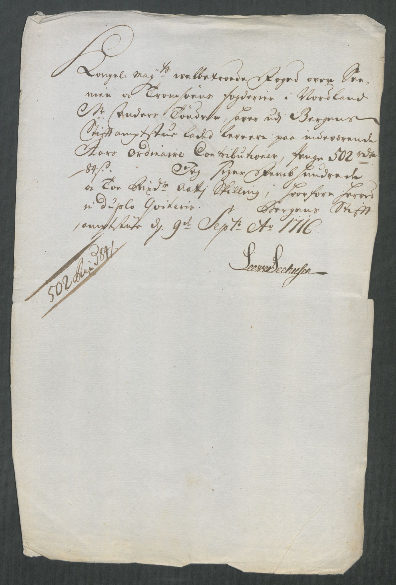 Rentekammeret inntil 1814, Reviderte regnskaper, Fogderegnskap, AV/RA-EA-4092/R68/L4762: Fogderegnskap Senja og Troms, 1716, p. 383