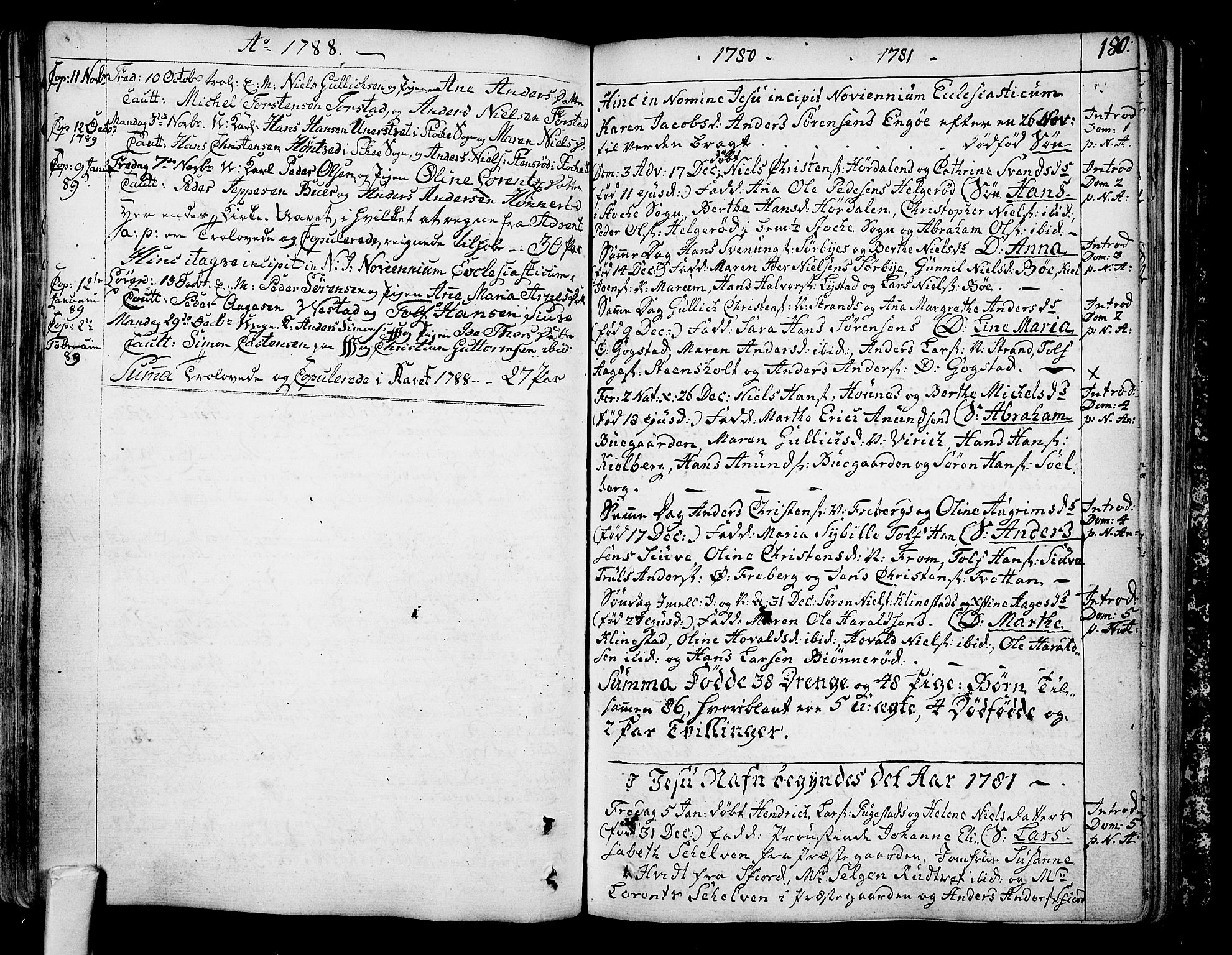 Sandar kirkebøker, SAKO/A-243/F/Fa/L0002: Parish register (official) no. 2, 1733-1788, p. 180