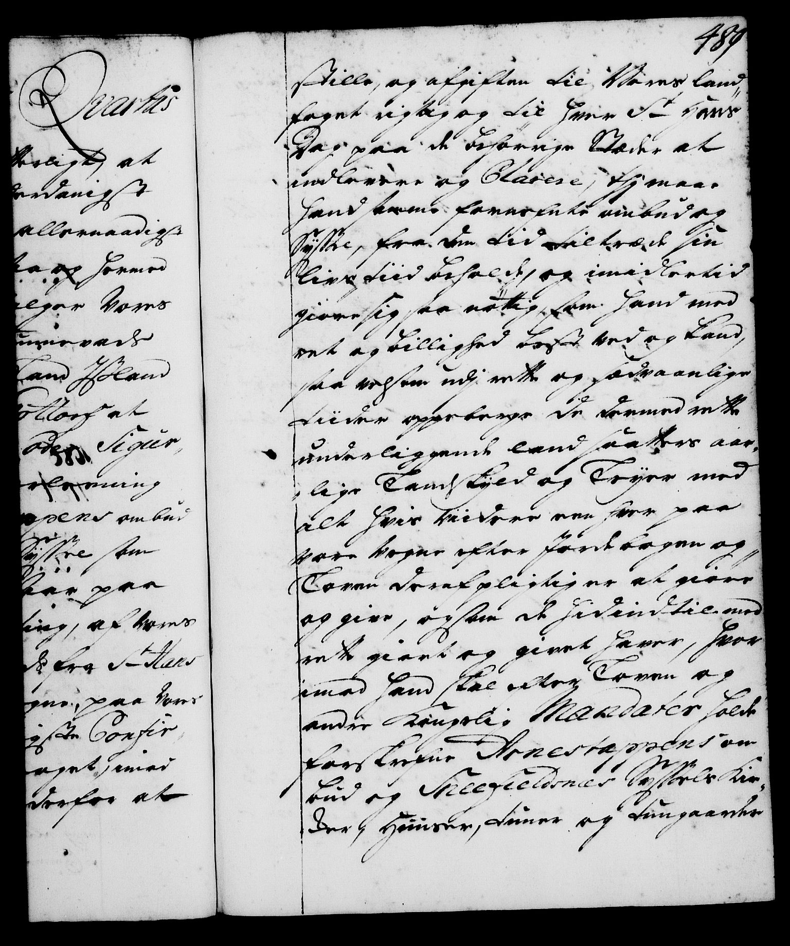 Rentekammeret, Kammerkanselliet, RA/EA-3111/G/Gg/Gga/L0001: Norsk ekspedisjonsprotokoll med register (merket RK 53.1), 1720-1723, p. 489