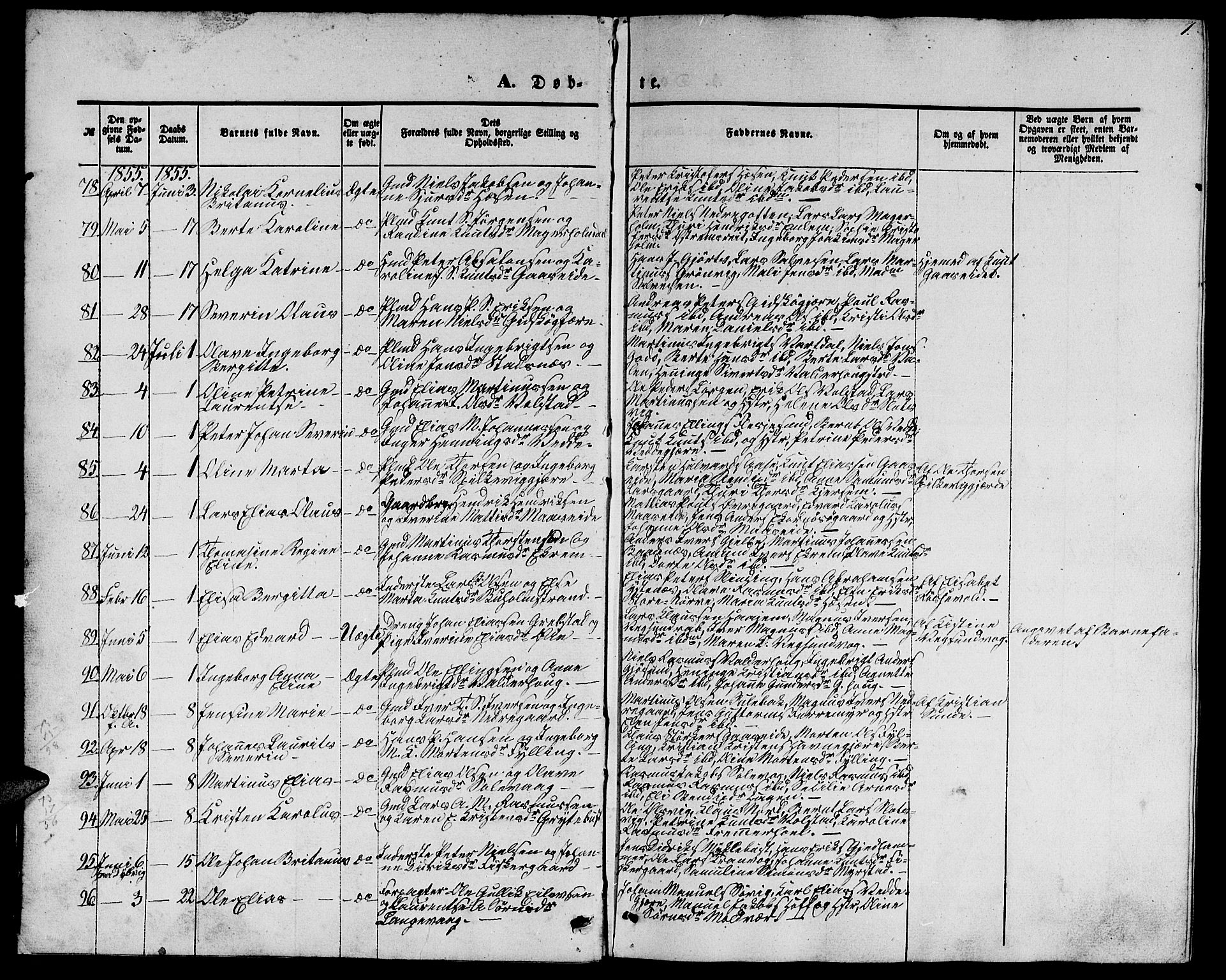 Ministerialprotokoller, klokkerbøker og fødselsregistre - Møre og Romsdal, AV/SAT-A-1454/528/L0427: Parish register (copy) no. 528C08, 1855-1864, p. 7