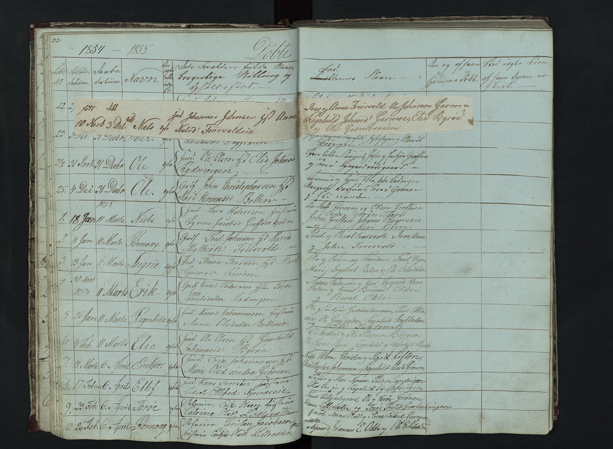 Lom prestekontor, AV/SAH-PREST-070/L/L0014: Parish register (copy) no. 14, 1845-1876, p. 32-33