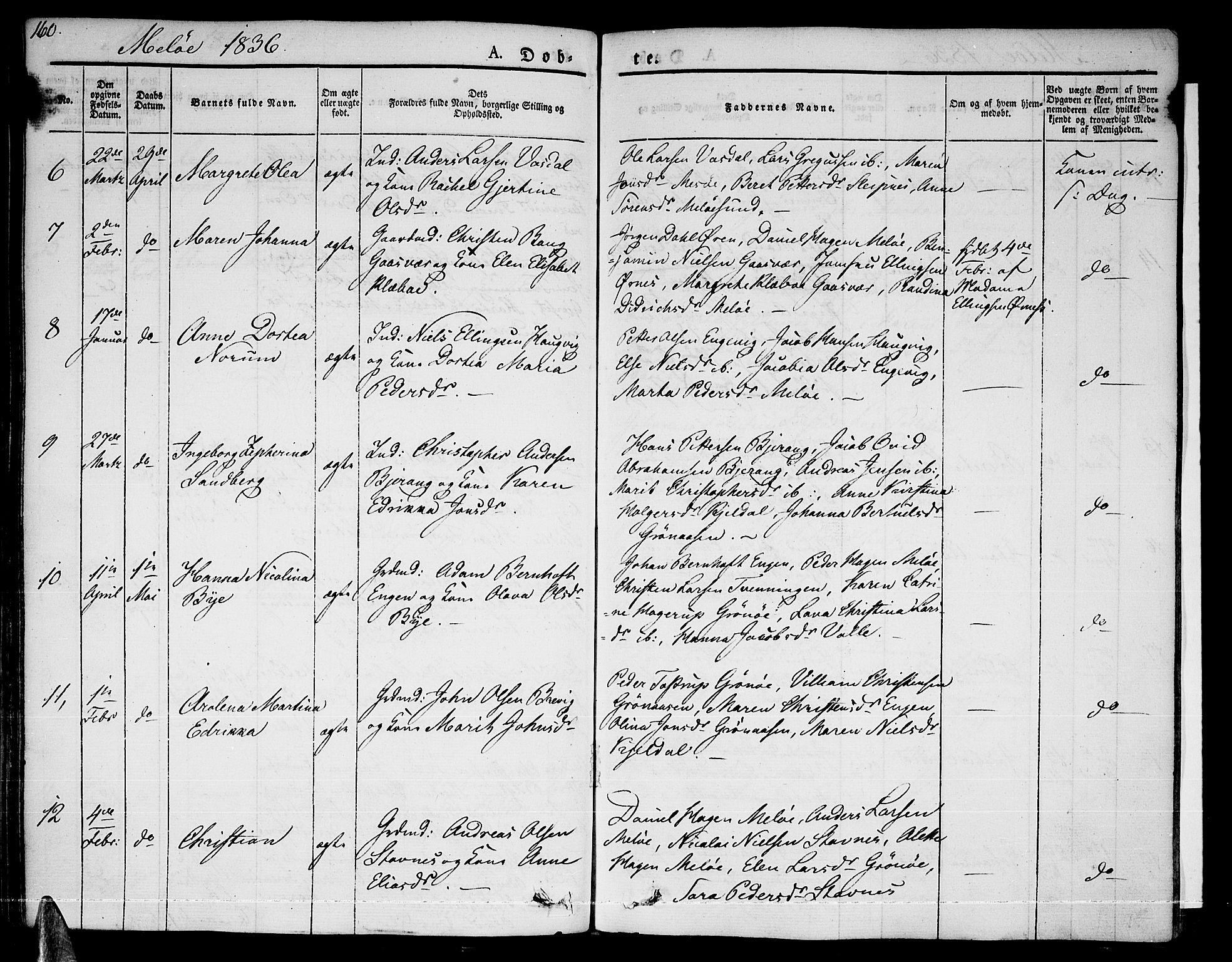 Ministerialprotokoller, klokkerbøker og fødselsregistre - Nordland, SAT/A-1459/841/L0598: Parish register (official) no. 841A06 /2, 1825-1844, p. 160