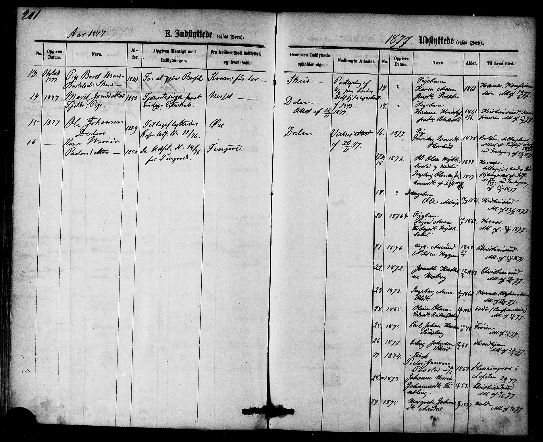 Ministerialprotokoller, klokkerbøker og fødselsregistre - Møre og Romsdal, AV/SAT-A-1454/584/L0966: Parish register (official) no. 584A06, 1869-1878, p. 201