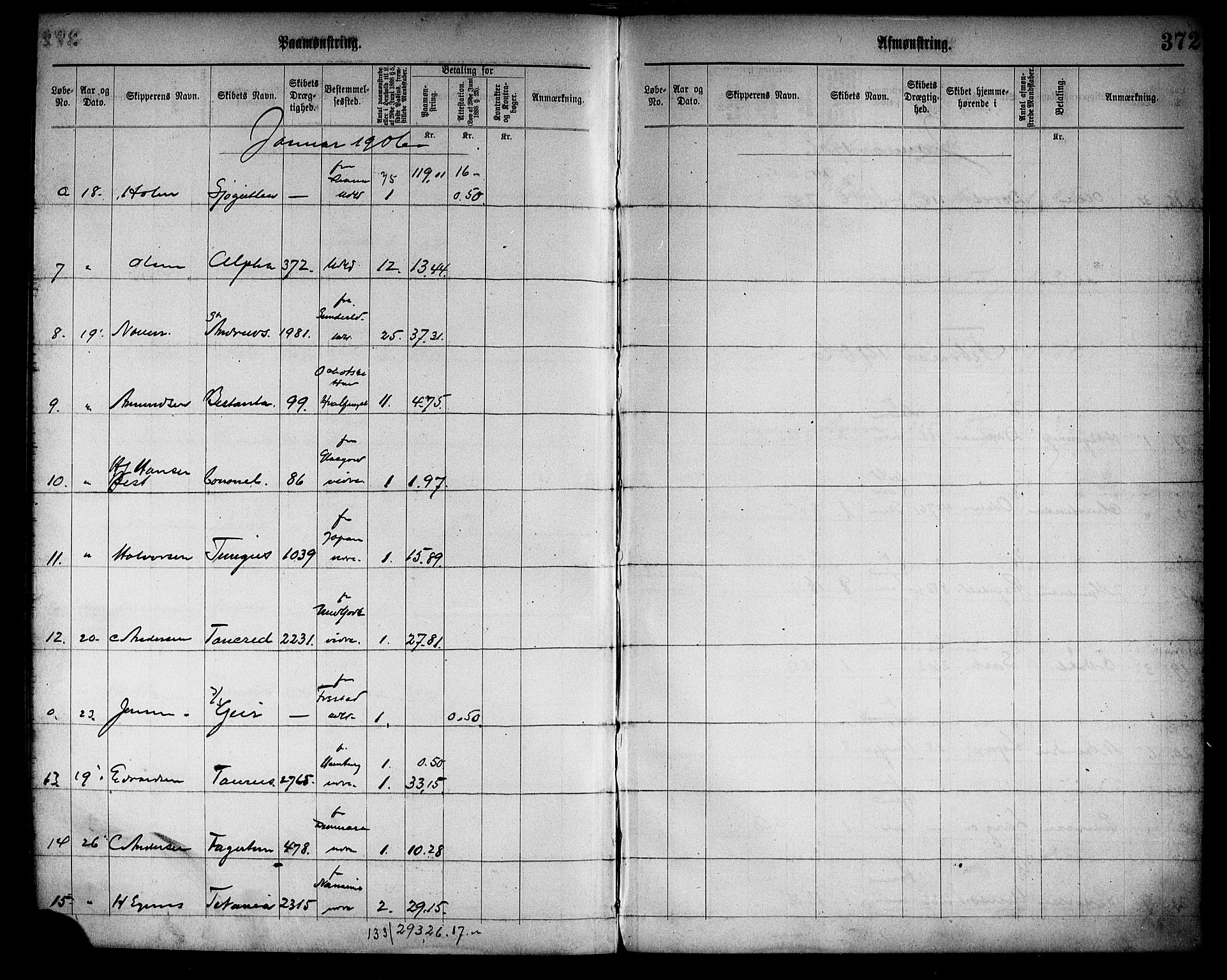 Tønsberg innrulleringskontor, AV/SAKO-A-786/H/Ha/L0005: Mønstringsjournal, 1896-1906, p. 376