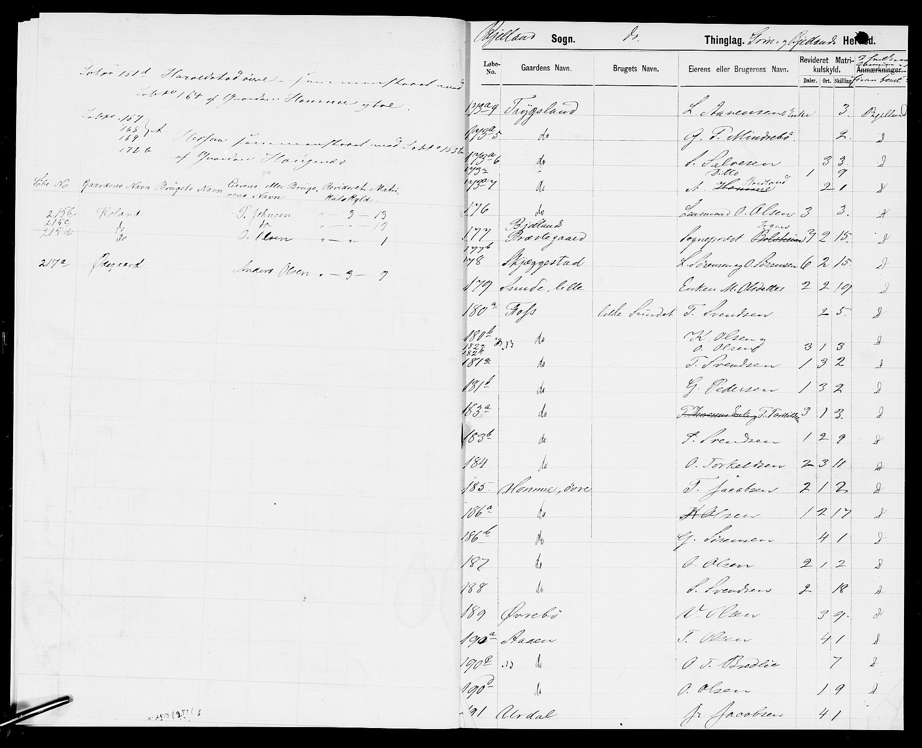 SAK, 1875 census for 1024P Bjelland, 1875, p. 14