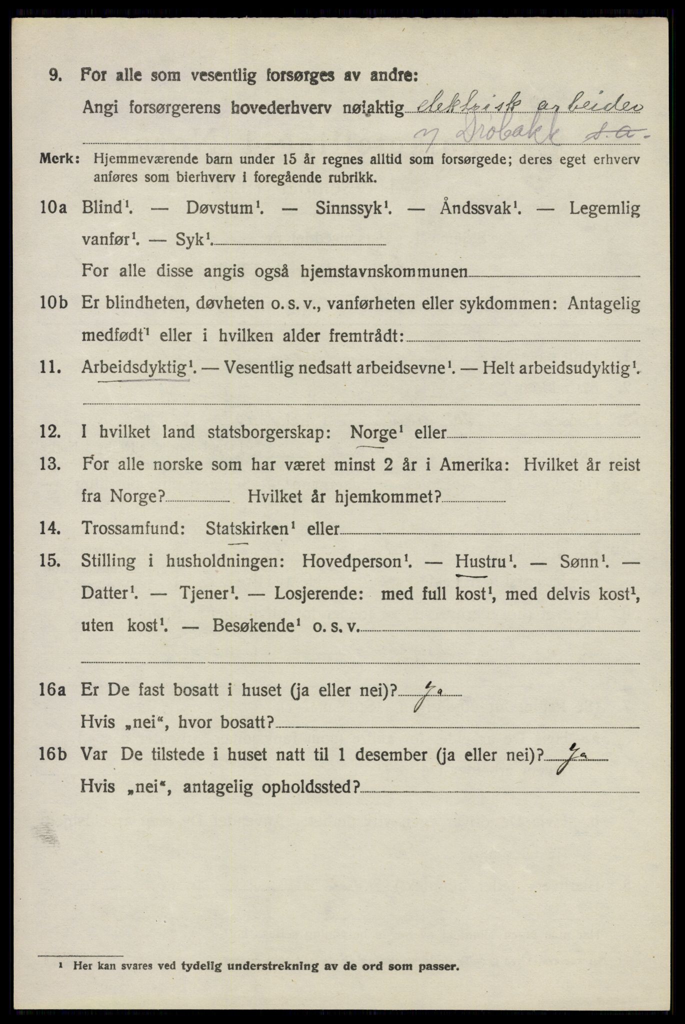 SAO, 1920 census for Frogn, 1920, p. 2852