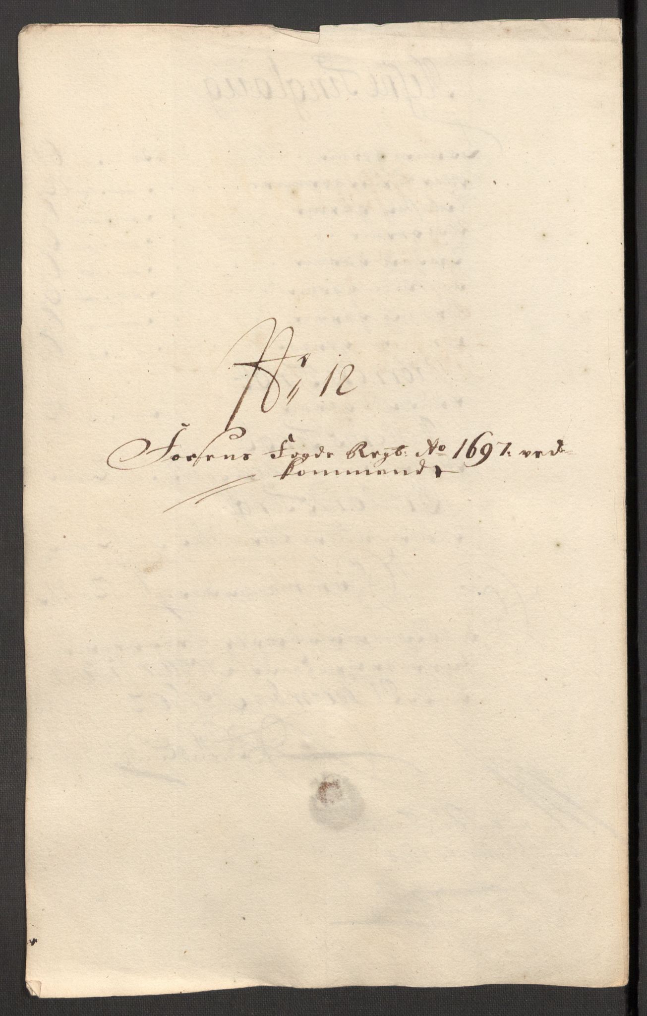 Rentekammeret inntil 1814, Reviderte regnskaper, Fogderegnskap, AV/RA-EA-4092/R57/L3852: Fogderegnskap Fosen, 1697, p. 166