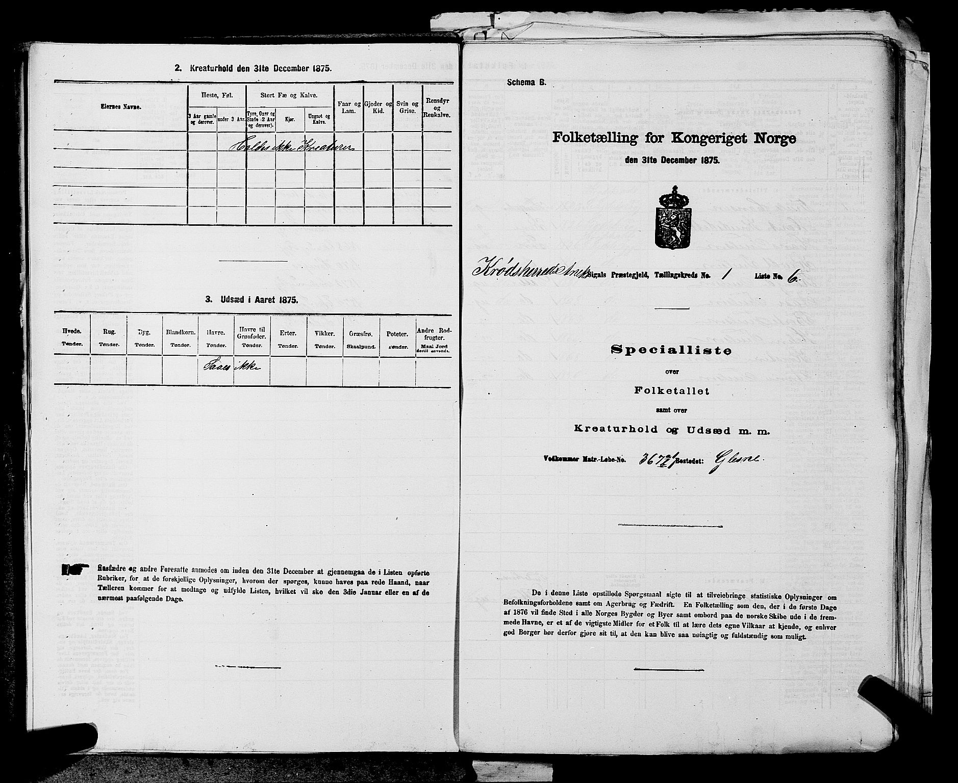 SAKO, 1875 census for 0621P Sigdal, 1875, p. 1178