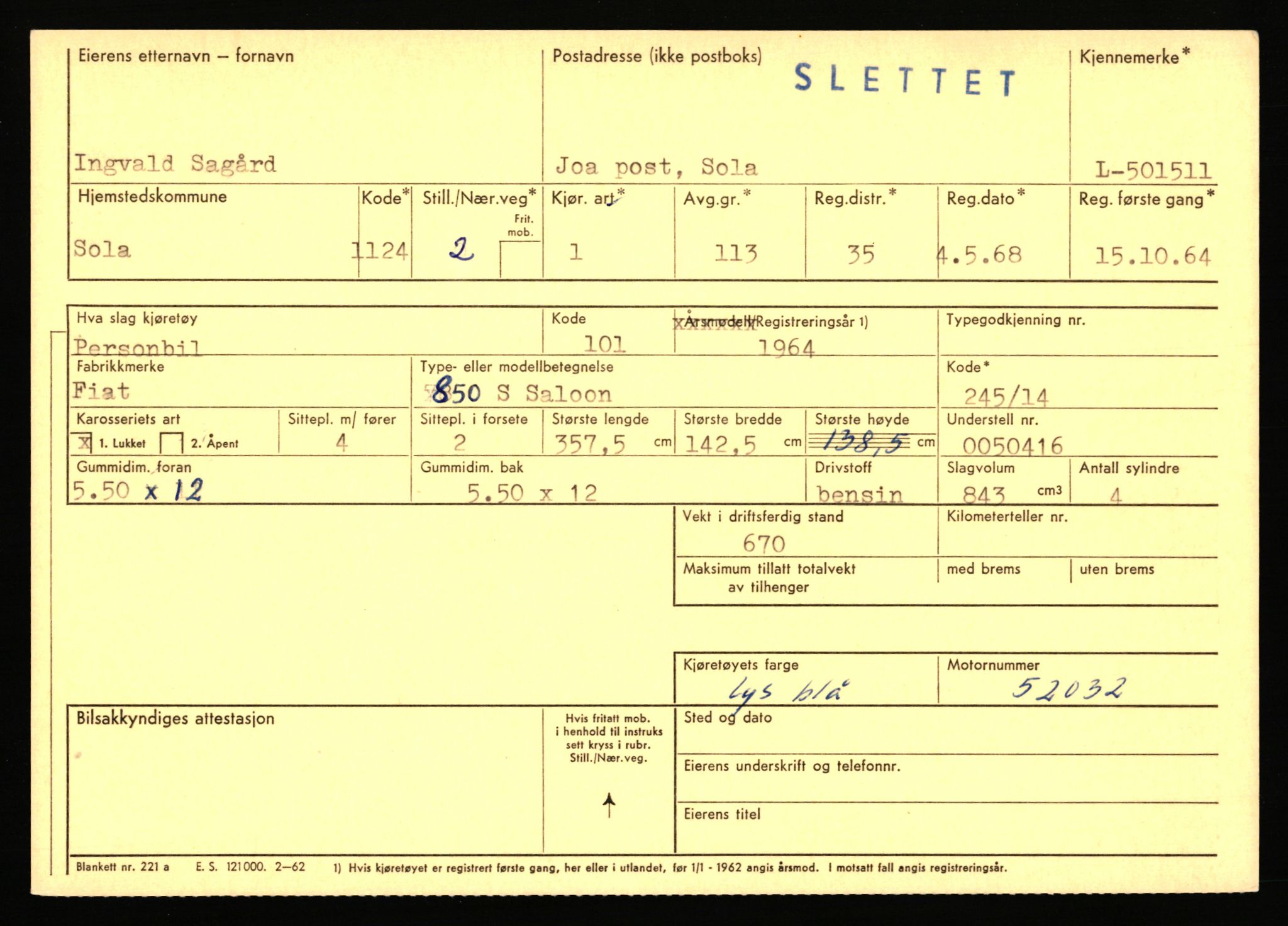 Stavanger trafikkstasjon, AV/SAST-A-101942/0/F/L0077: L-500000 - L-502999, 1930-1971, p. 1017