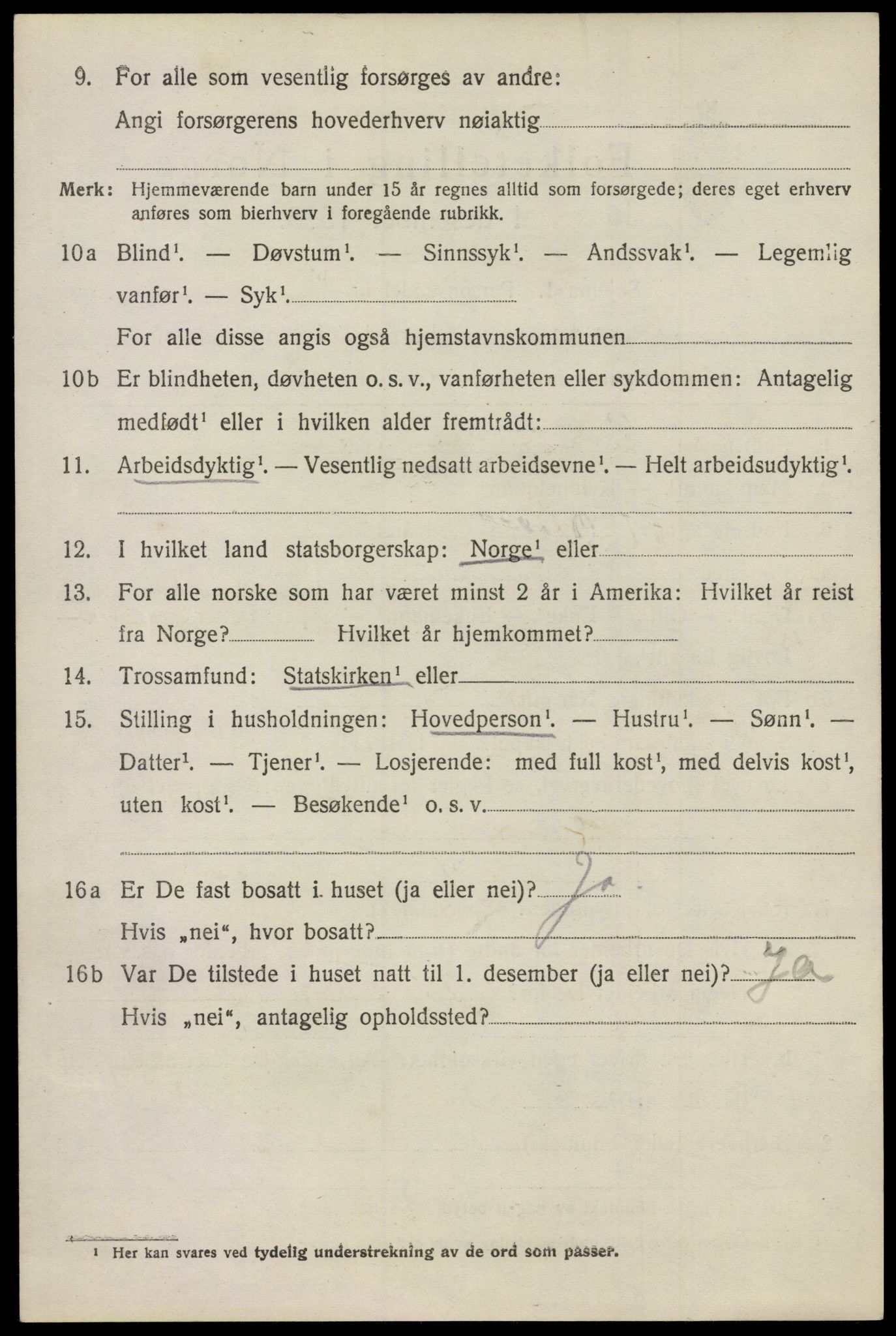 SAO, 1920 census for Glemmen, 1920, p. 15350