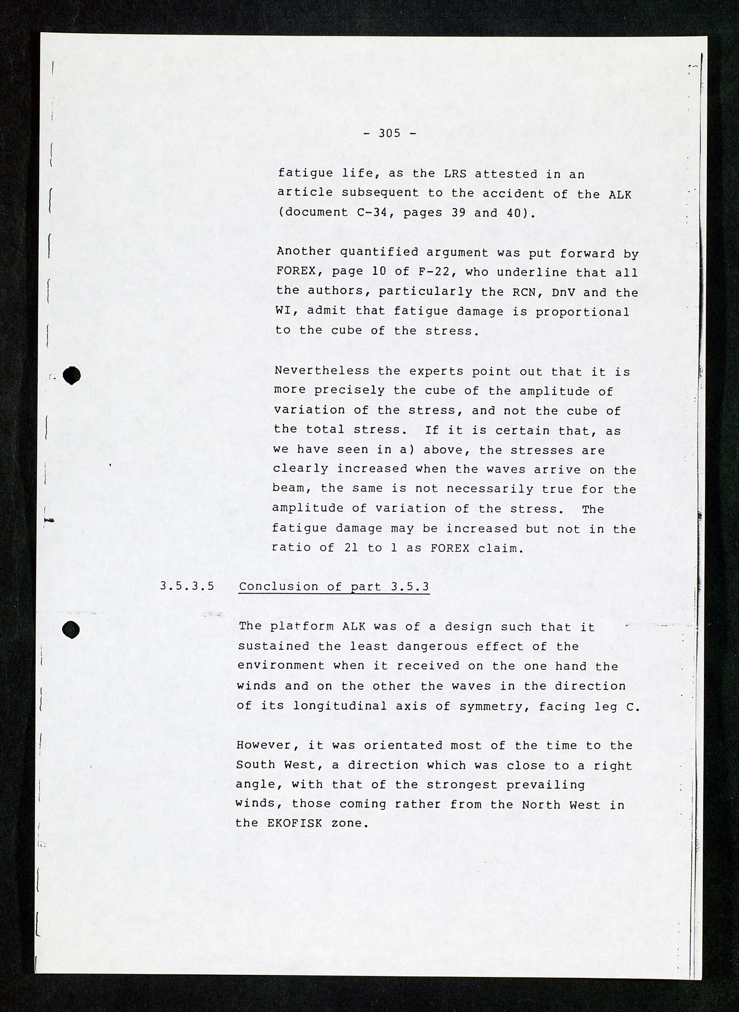 Pa 1503 - Stavanger Drilling AS, AV/SAST-A-101906/Da/L0007: Alexander L. Kielland - Rettssak i Paris, 1982-1988, p. 305