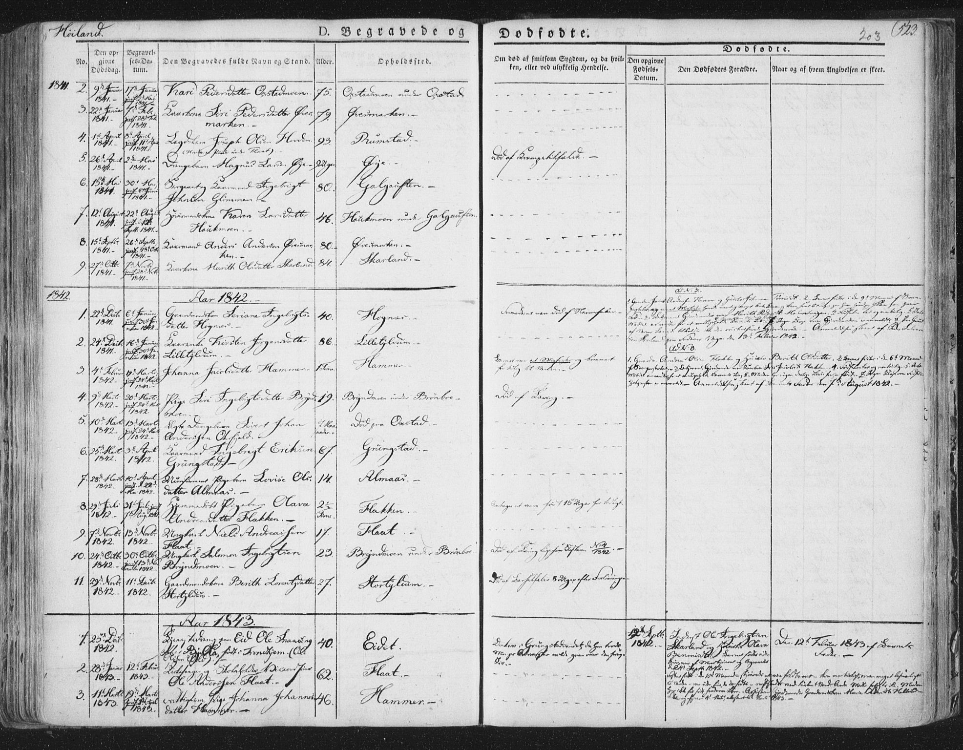 Ministerialprotokoller, klokkerbøker og fødselsregistre - Nord-Trøndelag, AV/SAT-A-1458/758/L0513: Parish register (official) no. 758A02 /2, 1839-1868, p. 203