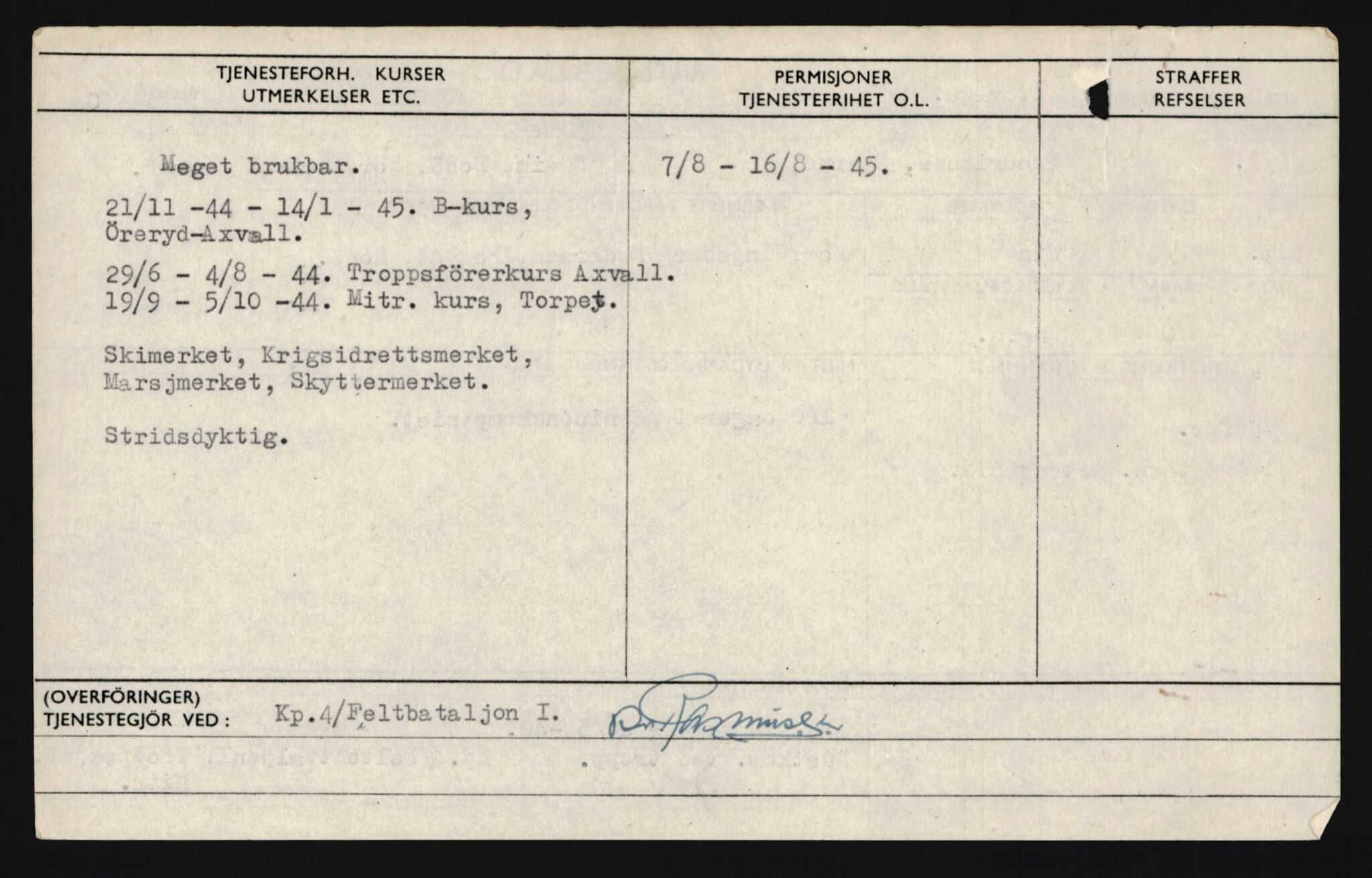 Forsvaret, Sør-Hålogaland landforsvar, AV/RA-RAFA-2552/P/Pa/L0303: Personellmapper for slettet personell, yrkesbefal og vernepliktig befal, født 1917-1920, 1936-1980, p. 68