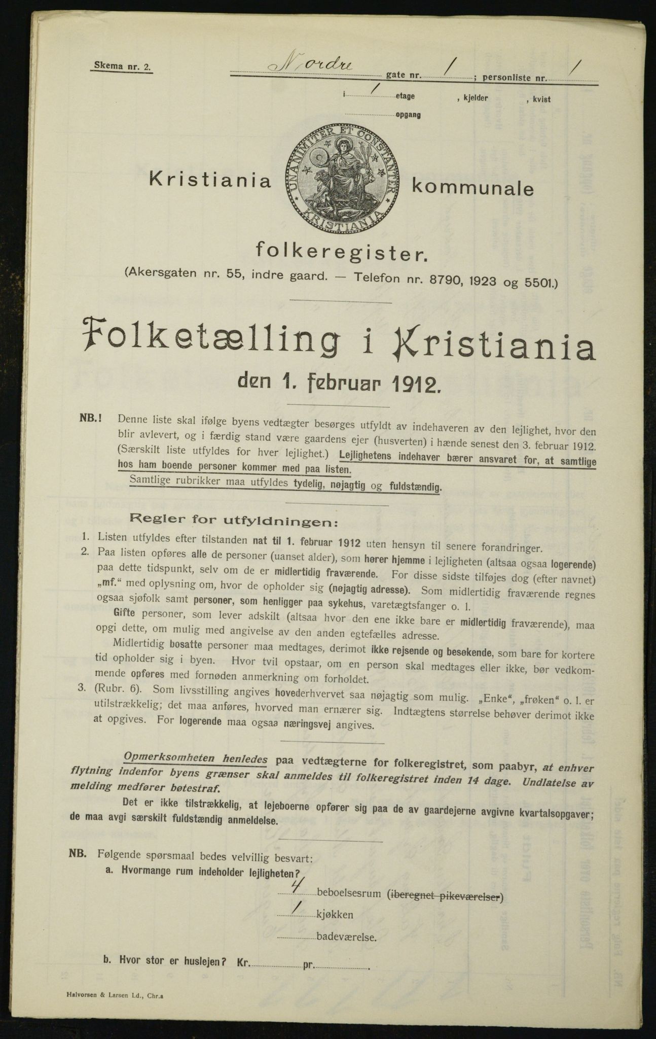 OBA, Municipal Census 1912 for Kristiania, 1912, p. 73687