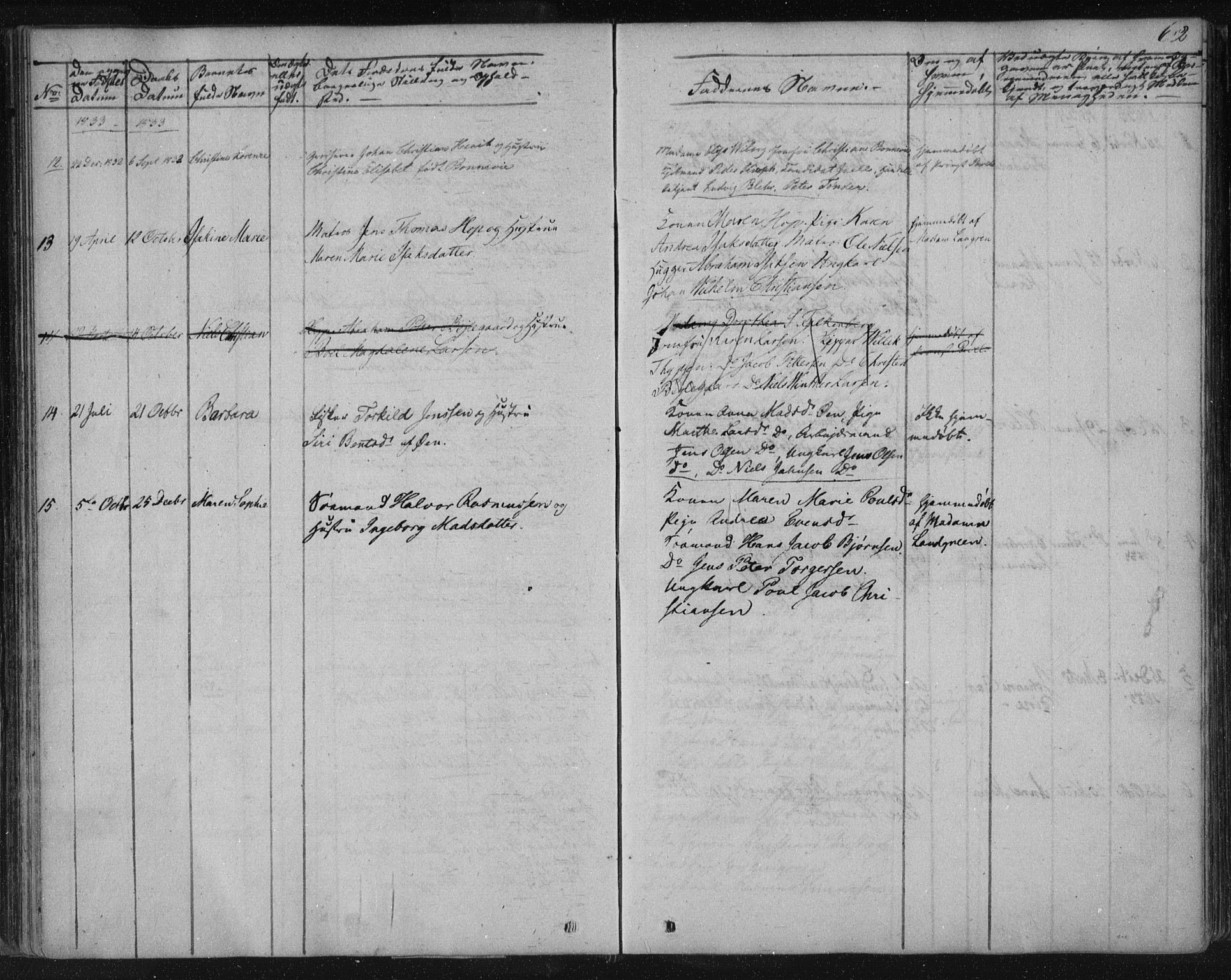 Kragerø kirkebøker, SAKO/A-278/F/Fa/L0005: Parish register (official) no. 5, 1832-1847, p. 62