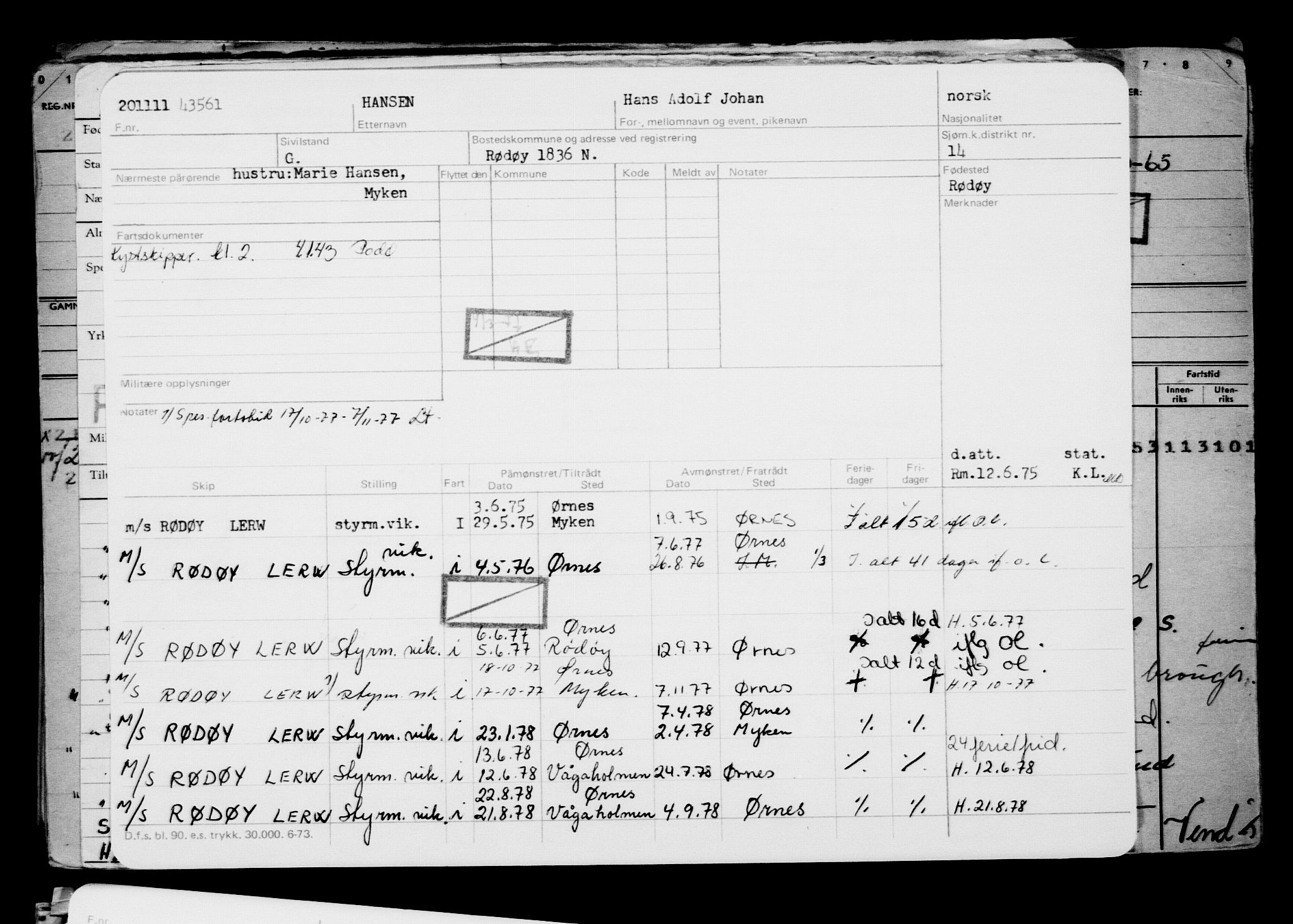 Direktoratet for sjømenn, AV/RA-S-3545/G/Gb/L0101: Hovedkort, 1911, p. 308
