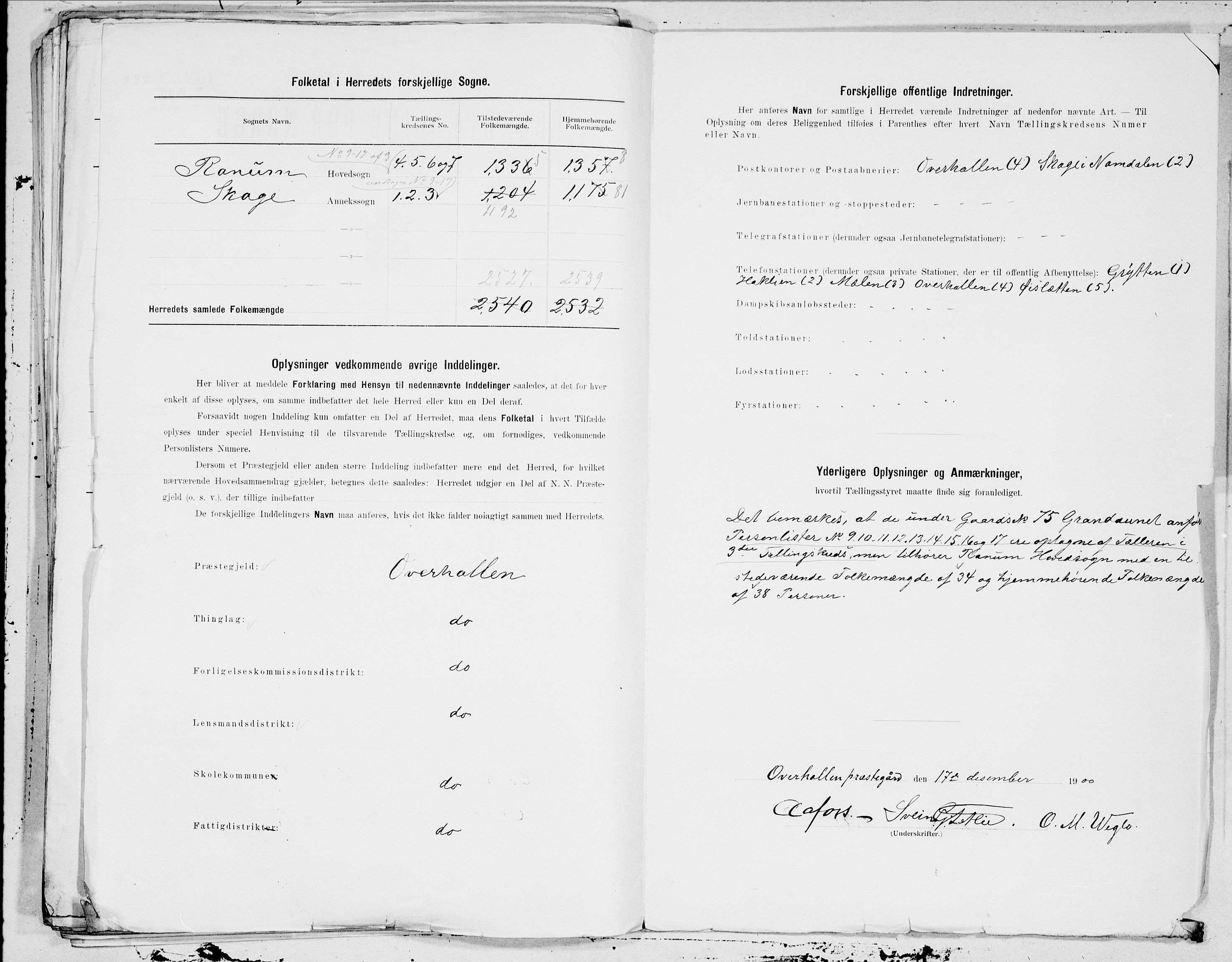 SAT, 1900 census for Overhalla, 1900, p. 17