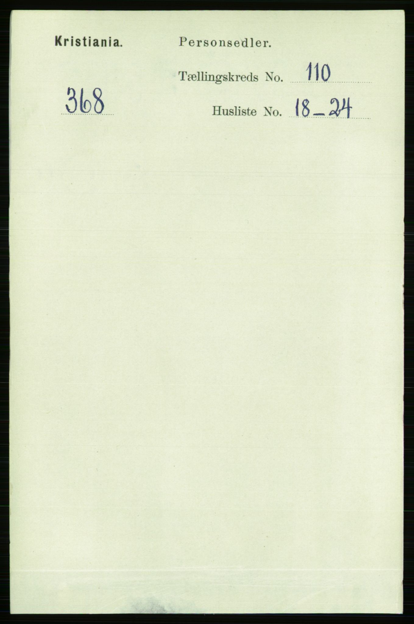 RA, 1891 census for 0301 Kristiania, 1891, p. 57583