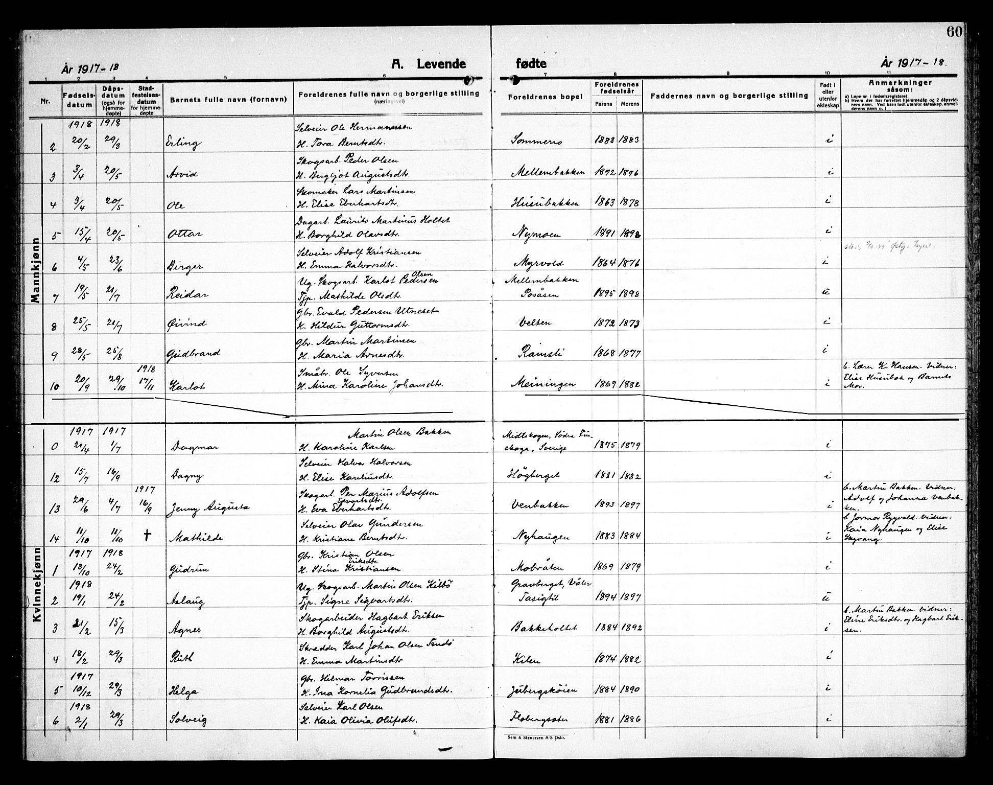 Åsnes prestekontor, AV/SAH-PREST-042/H/Ha/Haa/L0000E: Parish register (official) no. 0C, 1890-1929, p. 60