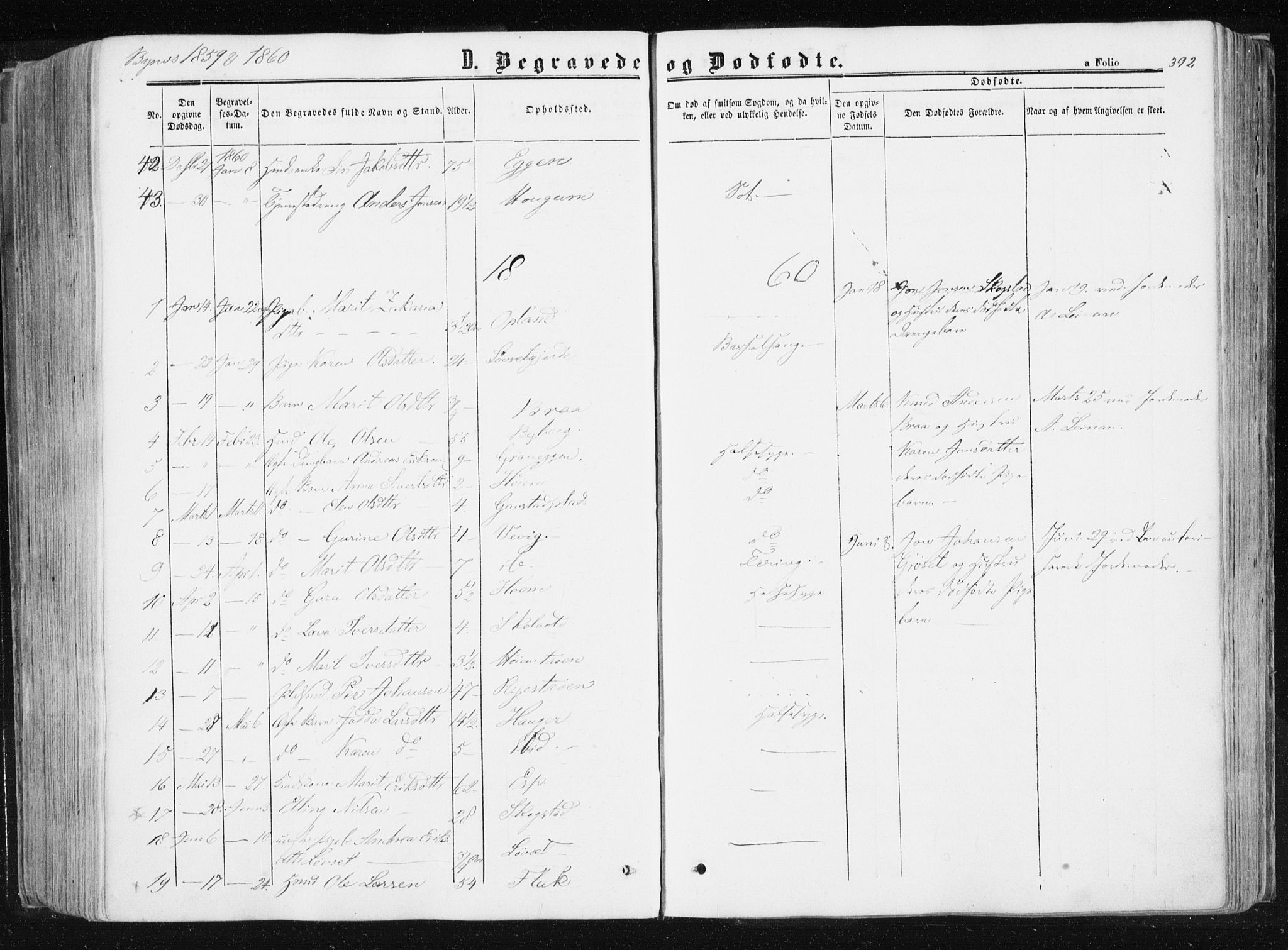 Ministerialprotokoller, klokkerbøker og fødselsregistre - Sør-Trøndelag, SAT/A-1456/612/L0377: Parish register (official) no. 612A09, 1859-1877, p. 392