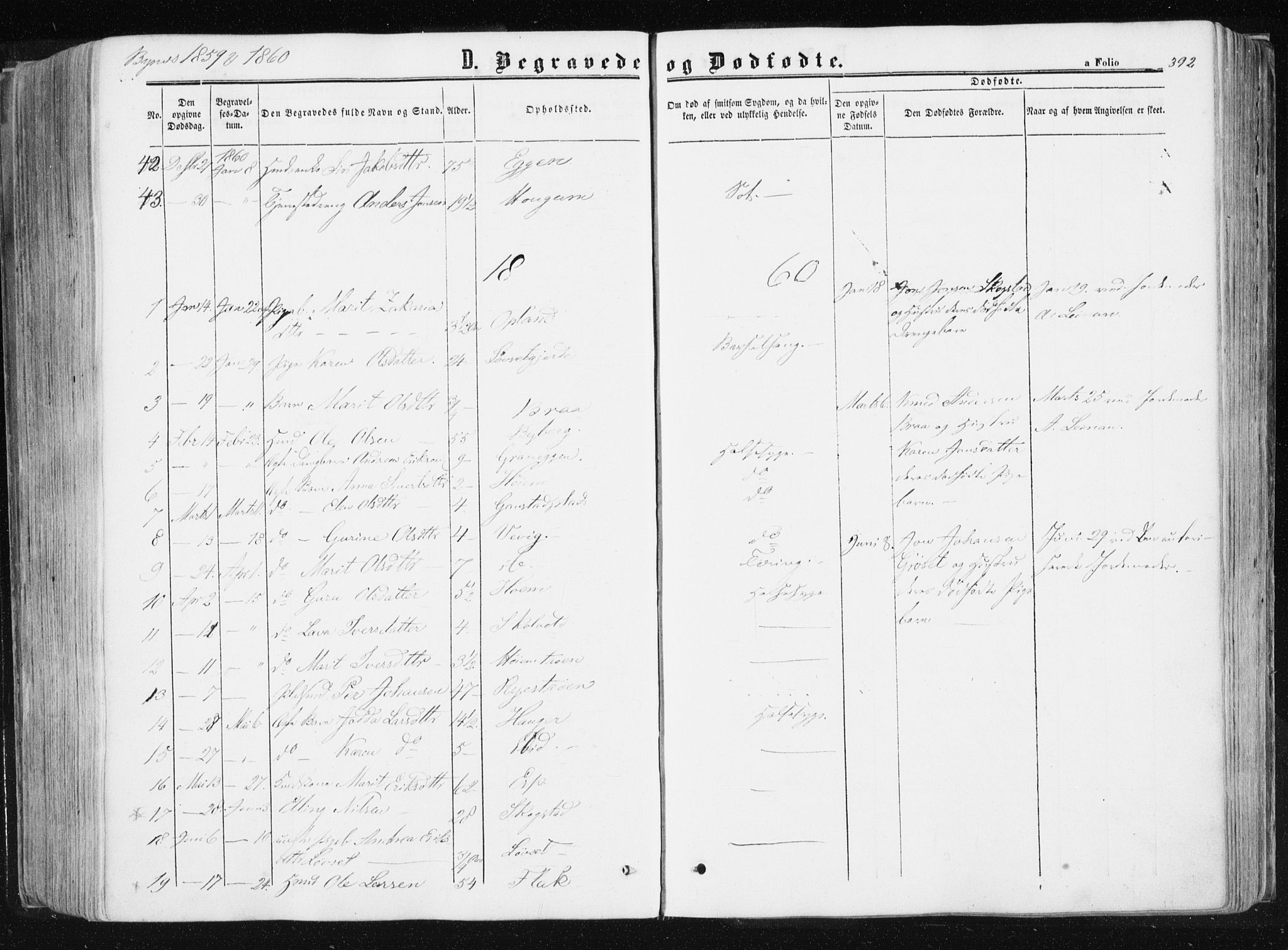 Ministerialprotokoller, klokkerbøker og fødselsregistre - Sør-Trøndelag, AV/SAT-A-1456/612/L0377: Parish register (official) no. 612A09, 1859-1877, p. 392