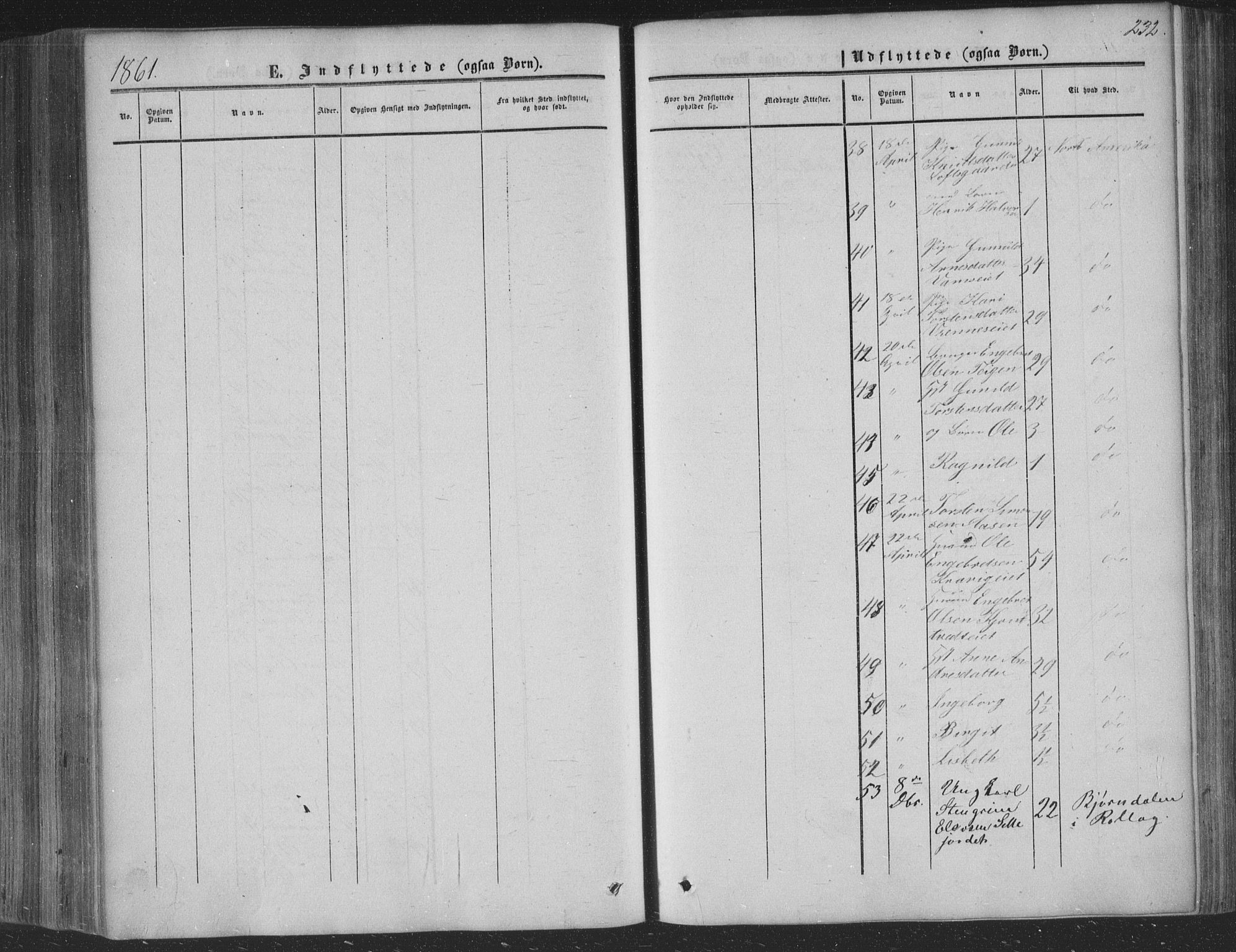 Nore kirkebøker, AV/SAKO-A-238/F/Fa/L0002: Parish register (official) no. I 2, 1856-1871, p. 232