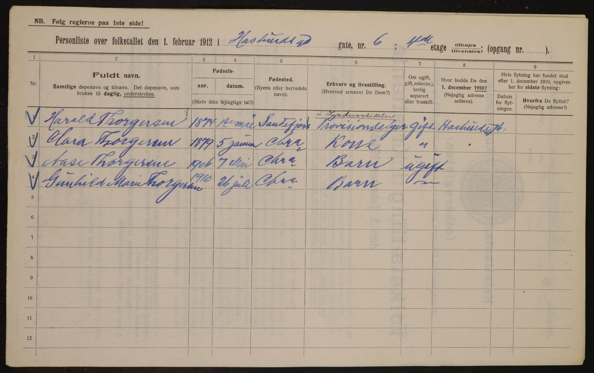 OBA, Municipal Census 1912 for Kristiania, 1912, p. 35379