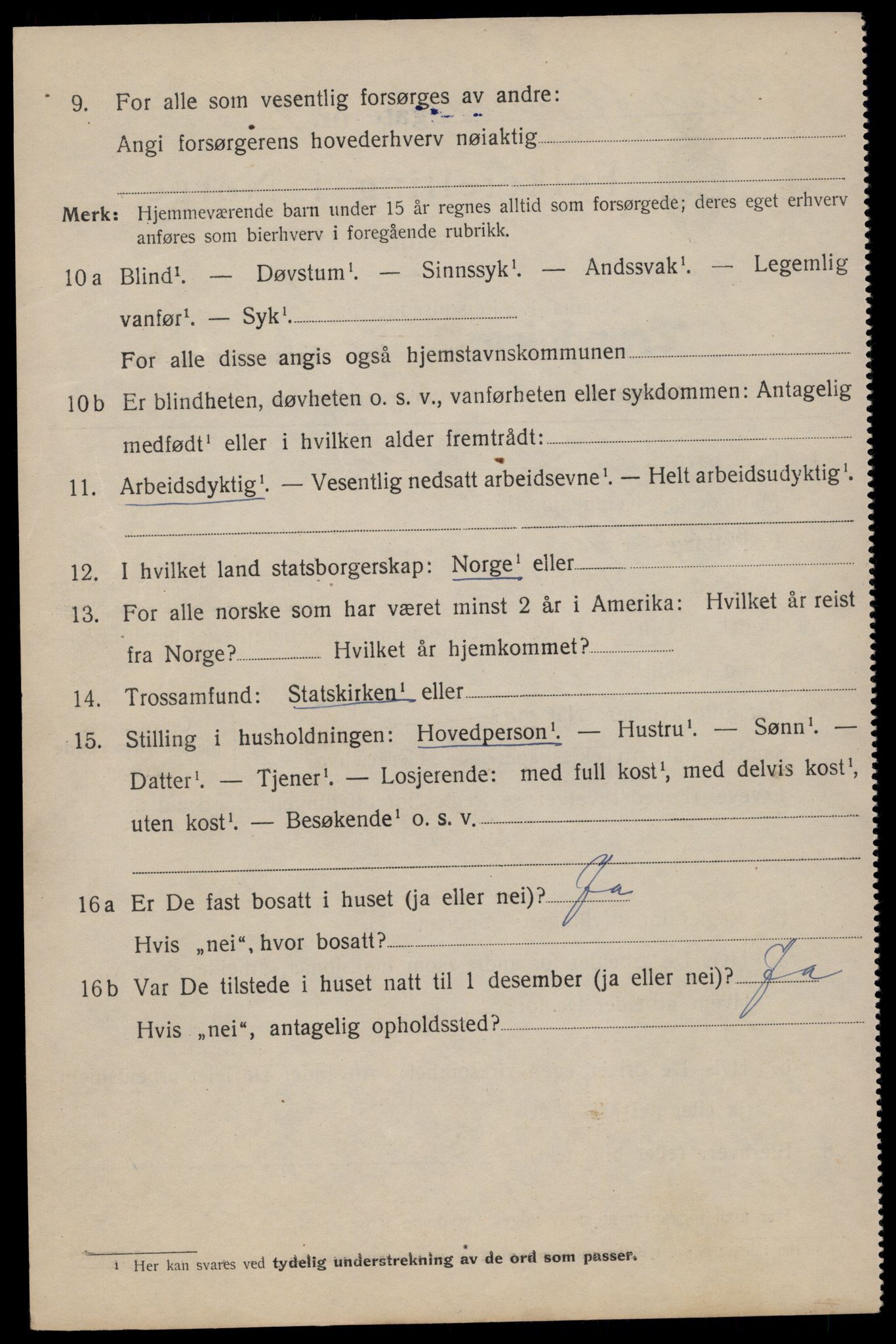 SAT, 1920 census for Trondheim, 1920, p. 87839