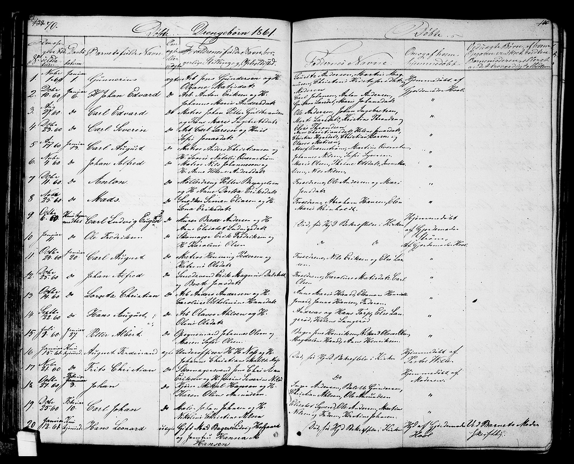 Halden prestekontor Kirkebøker, SAO/A-10909/G/Ga/L0005a: Parish register (copy) no. 5A, 1855-1864, p. 70