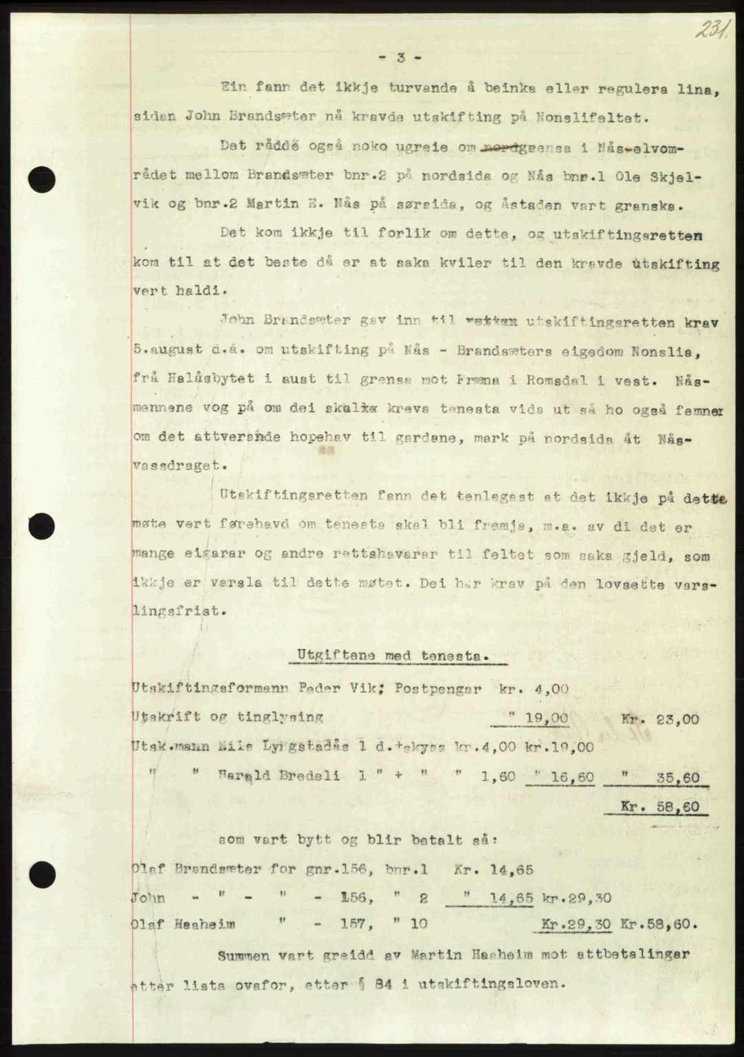 Nordmøre sorenskriveri, AV/SAT-A-4132/1/2/2Ca: Mortgage book no. A104, 1947-1947, Diary no: : 428/1947