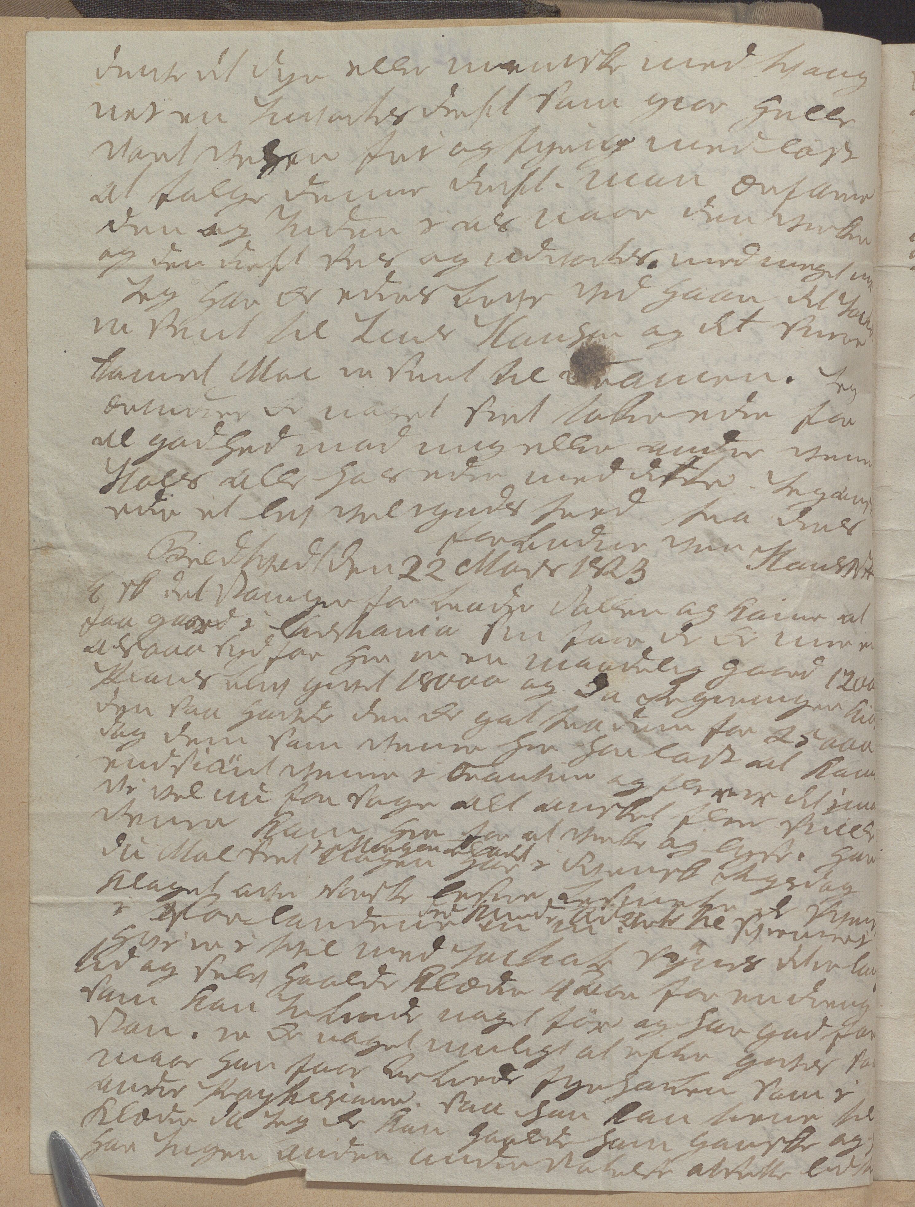 Heggtveitsamlingen, TMF/A-1007/H/L0050: Innbundne brev, Ms A, med innlagt registratur. , 1800-1850