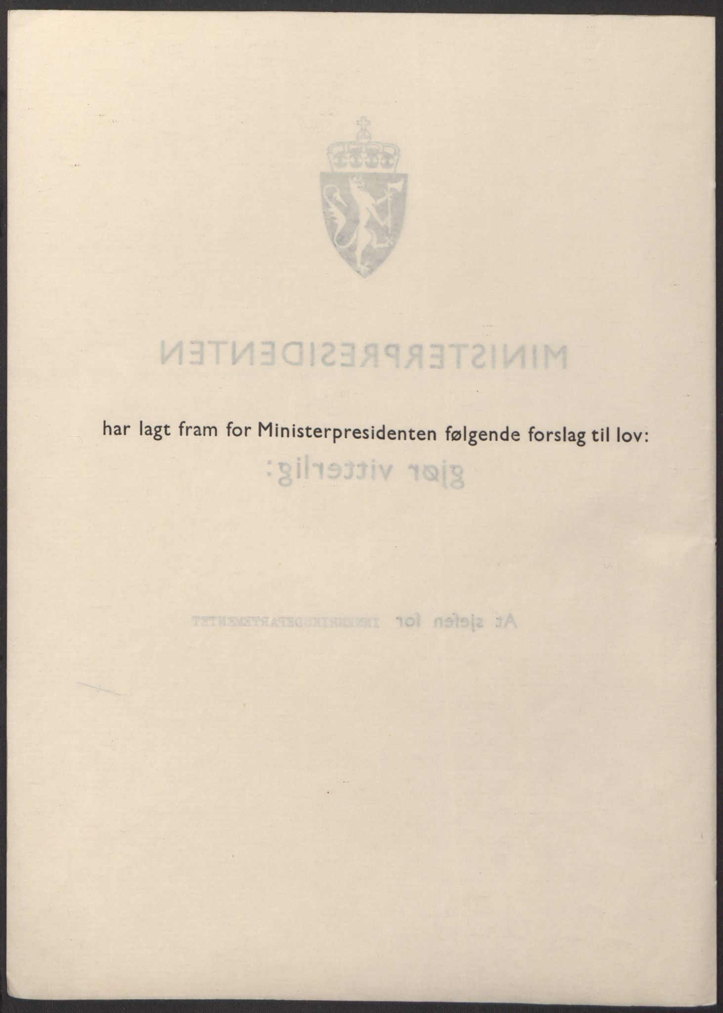 NS-administrasjonen 1940-1945 (Statsrådsekretariatet, de kommisariske statsråder mm), AV/RA-S-4279/D/Db/L0098: Lover II, 1942, p. 71