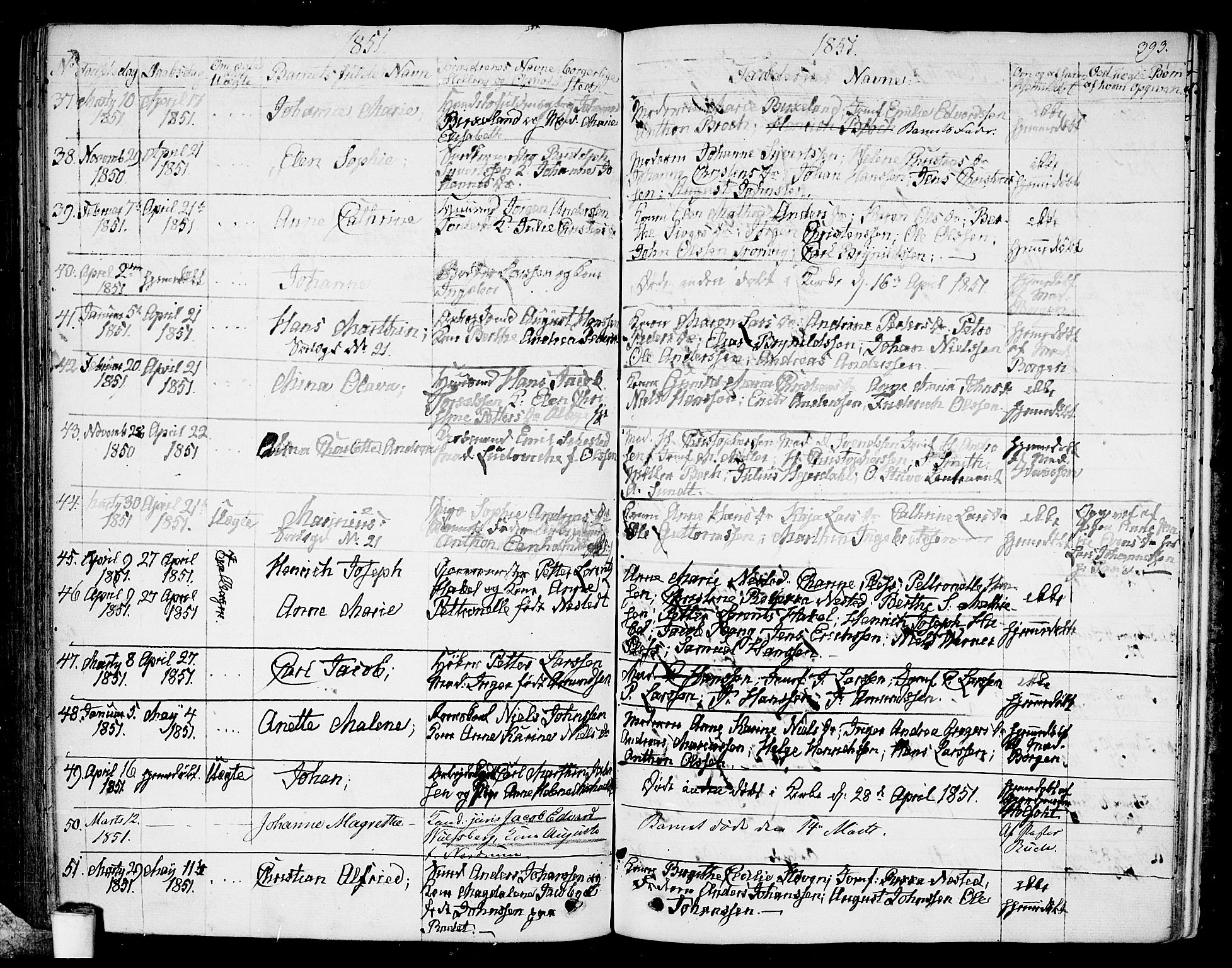 Moss prestekontor Kirkebøker, AV/SAO-A-2003/G/Ga/L0001: Parish register (copy) no. I 1, 1835-1851, p. 393