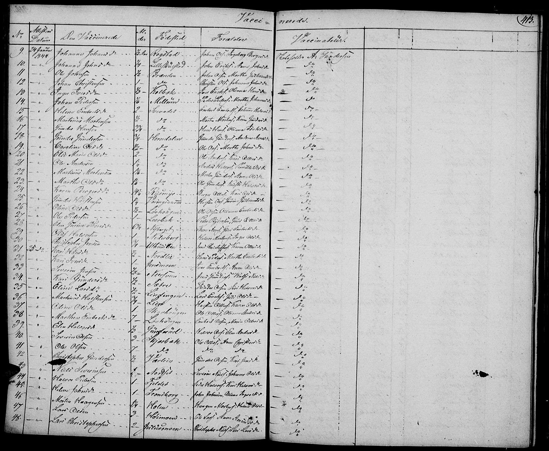 Elverum prestekontor, AV/SAH-PREST-044/H/Ha/Haa/L0008: Parish register (official) no. 8, 1830-1842, p. 413