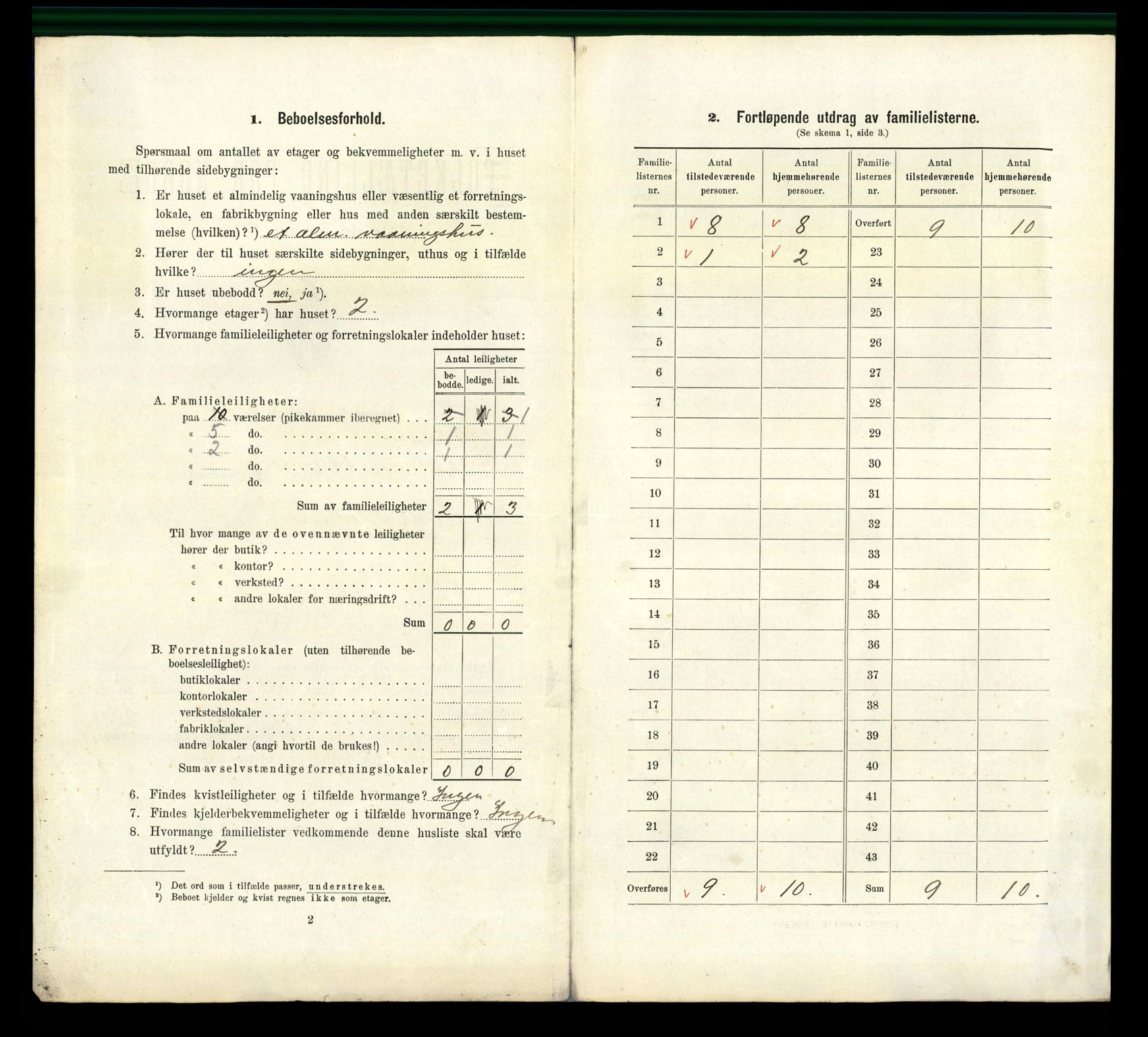 RA, 1910 census for Kristiansand, 1910, p. 9651