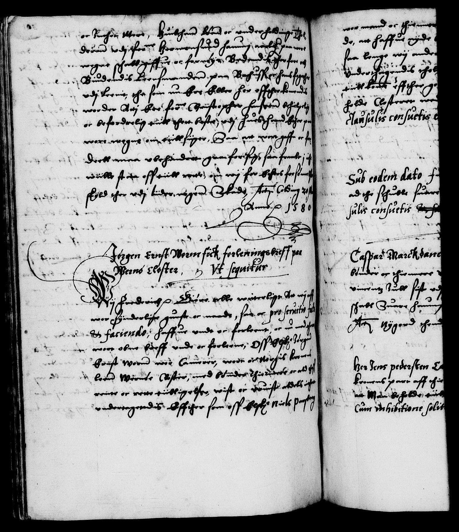 Danske Kanselli 1572-1799, AV/RA-EA-3023/F/Fc/Fca/Fcaa/L0001: Norske registre (mikrofilm), 1572-1588, p. 301b