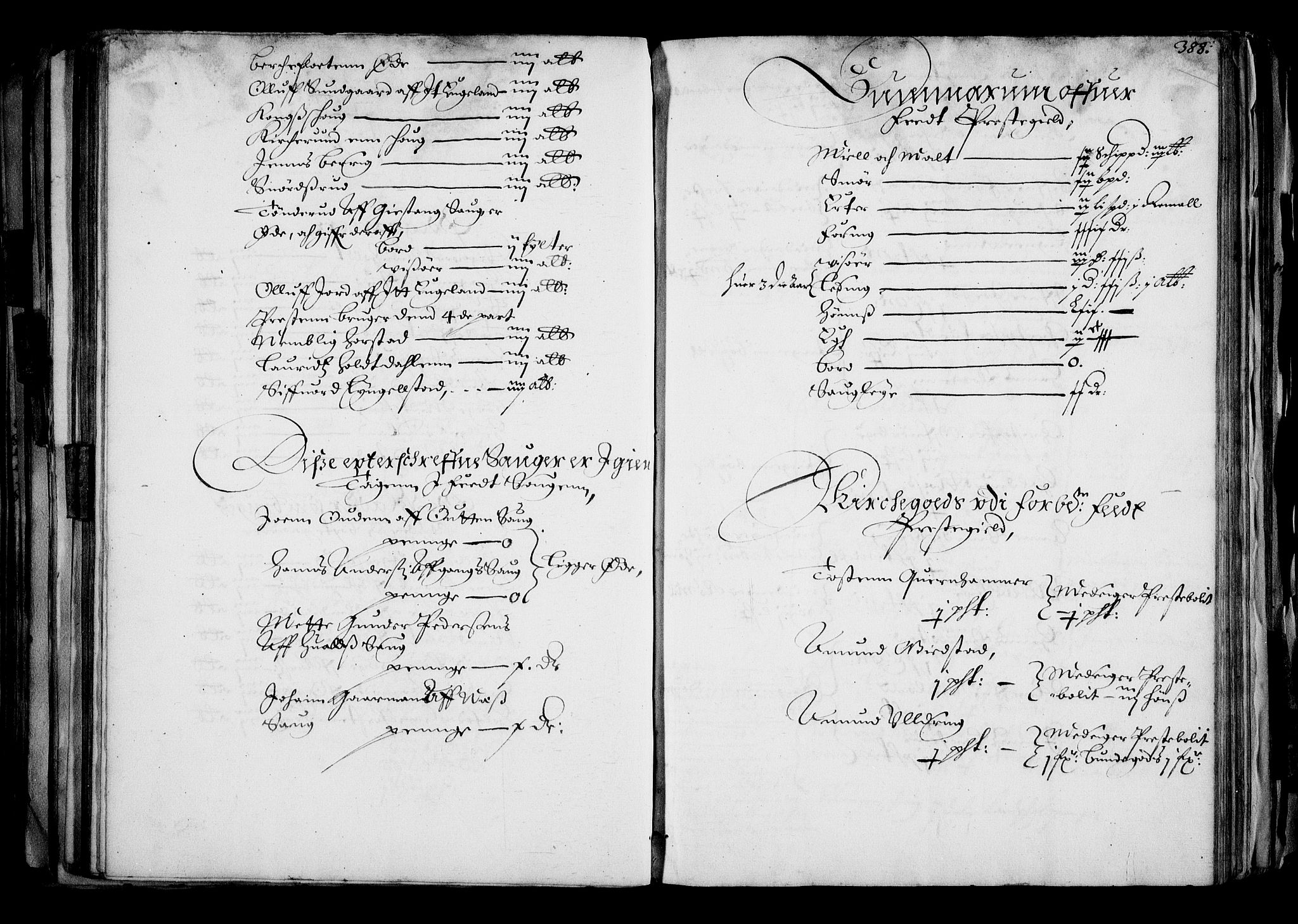 Rentekammeret inntil 1814, Realistisk ordnet avdeling, AV/RA-EA-4070/N/Na/L0001: [XI f]: Akershus stifts jordebok, 1652, p. 387b-388a