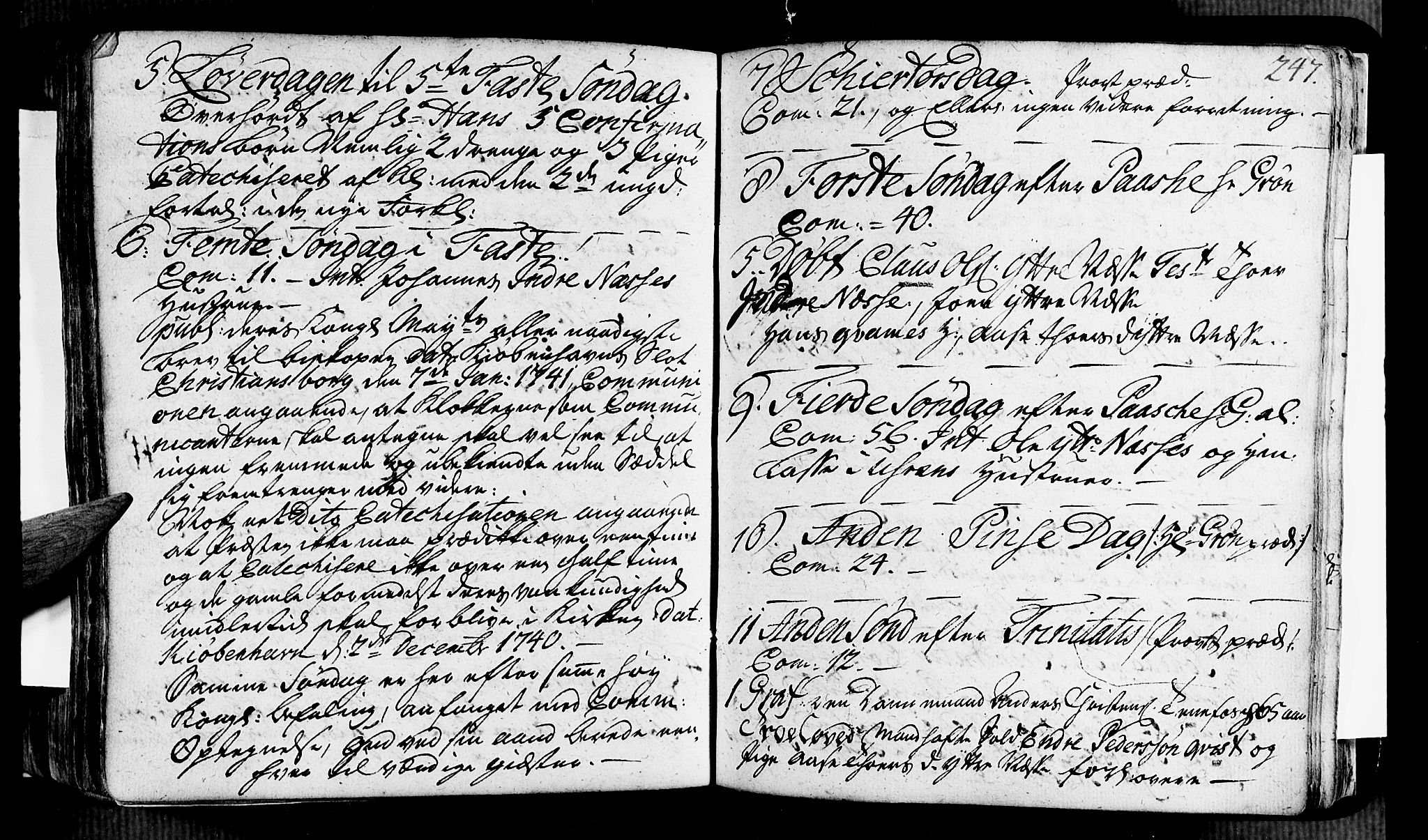 Vik sokneprestembete, AV/SAB-A-81501/H/Haa/Haaa/L0002: Parish register (official) no. A 2 / 4, 1740-1754, p. 247