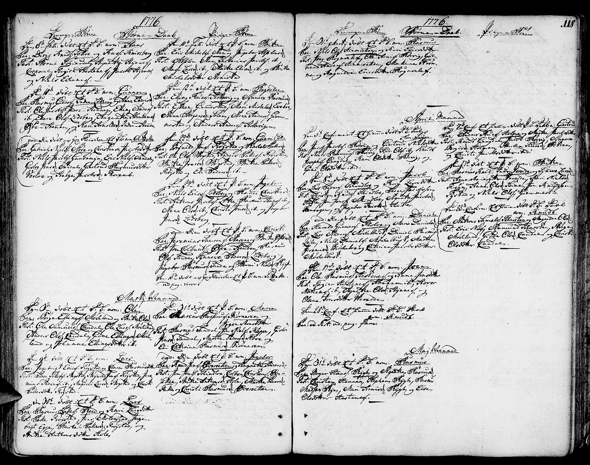 Gloppen sokneprestembete, AV/SAB-A-80101/H/Haa/Haaa/L0004: Parish register (official) no. A 4, 1758-1784, p. 118